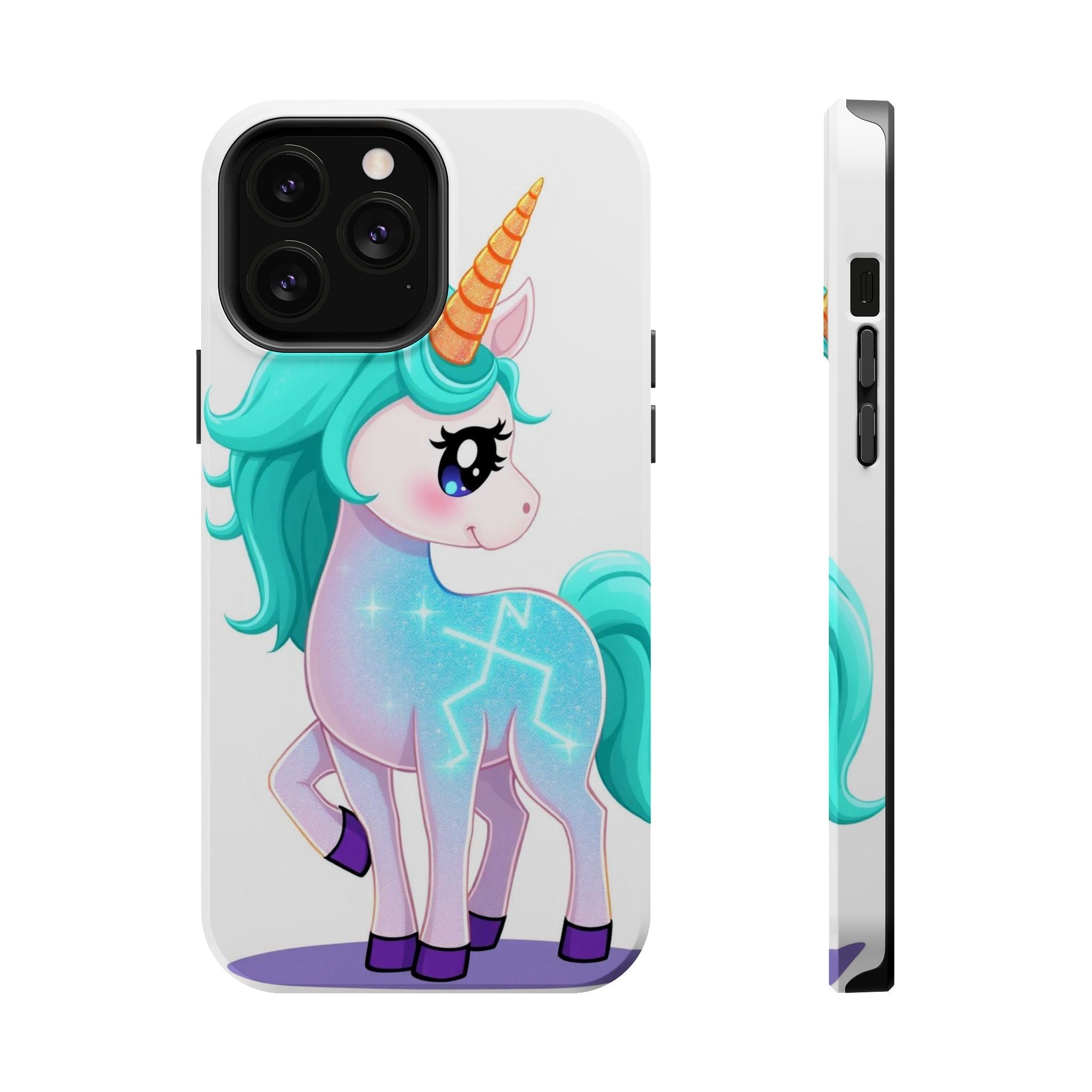 iPhone Turquoise Sparkle Unicorn Kids Fun iPhone Phone Case Gift · iPhone Case