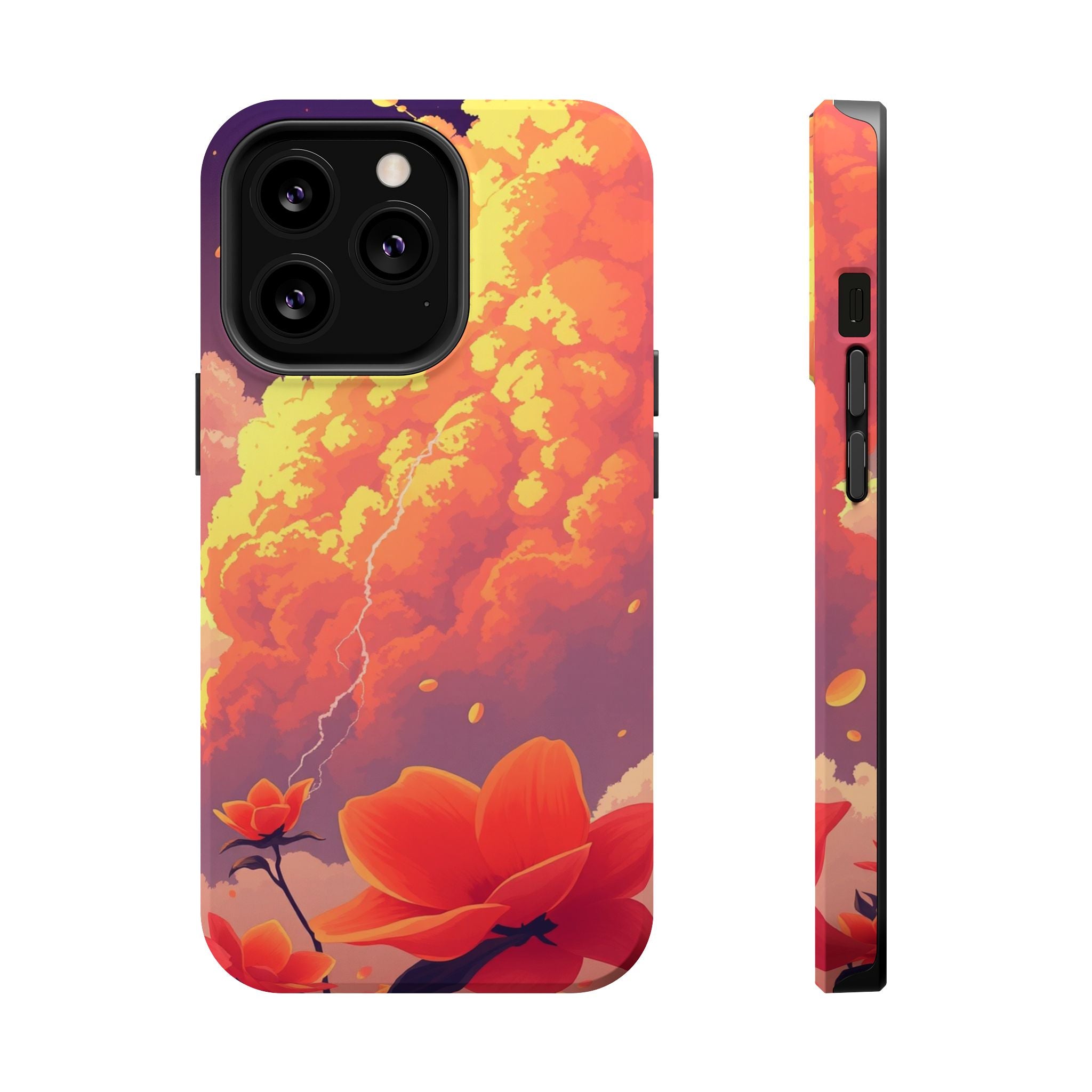 iPhone Sunset Amber And Peach Petal Storm Slim iPhone Everyday Designer · iPhone