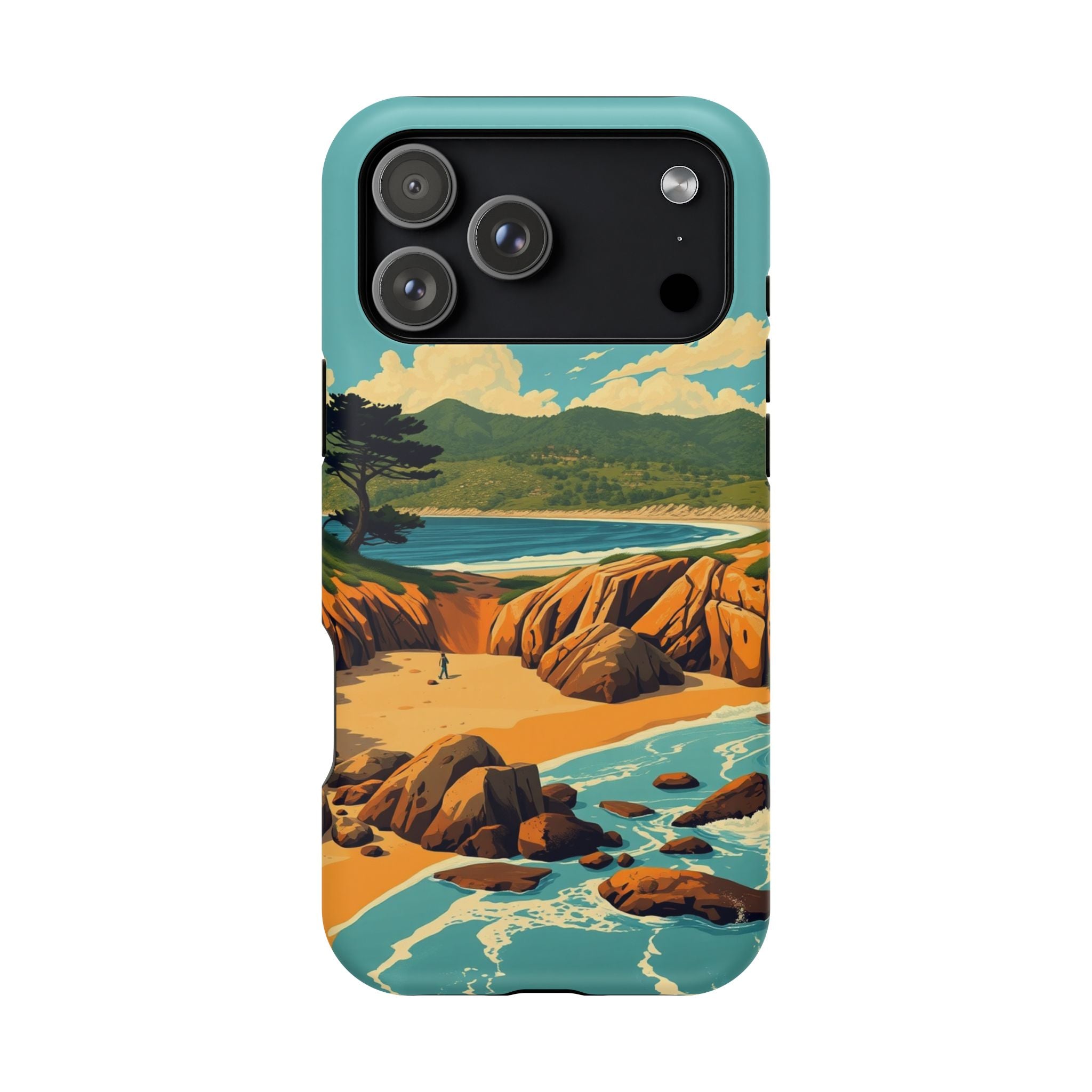 iPhone Pebble Beach Vintage Retro Poster Slim Everyday iPhone Designer · iPhone