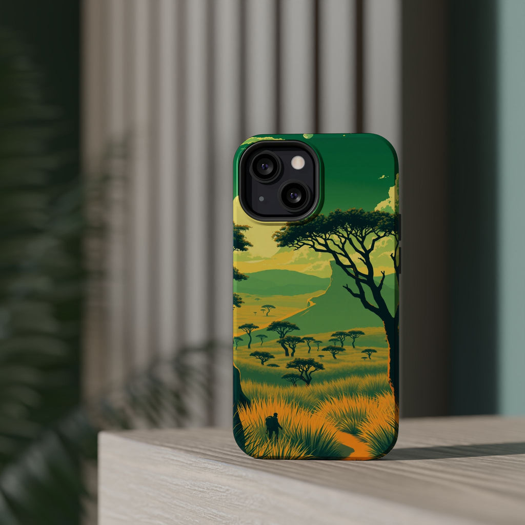 iPhone Savanna Horizon Pixel Art -Bit Slim Everyday Designer Case · iPhone Case
