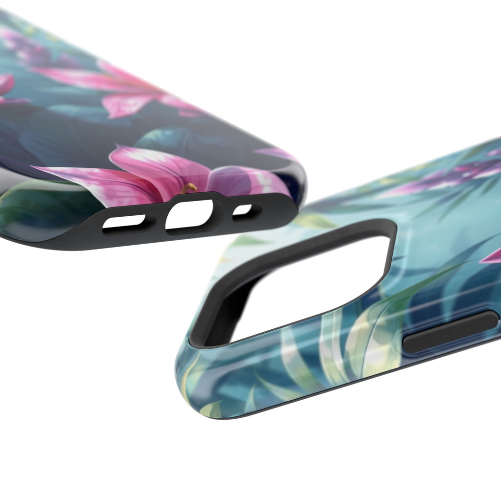 iPhone Indigo And Violet Jungle Floral Slim Everyday Designer Case · iPhone Case