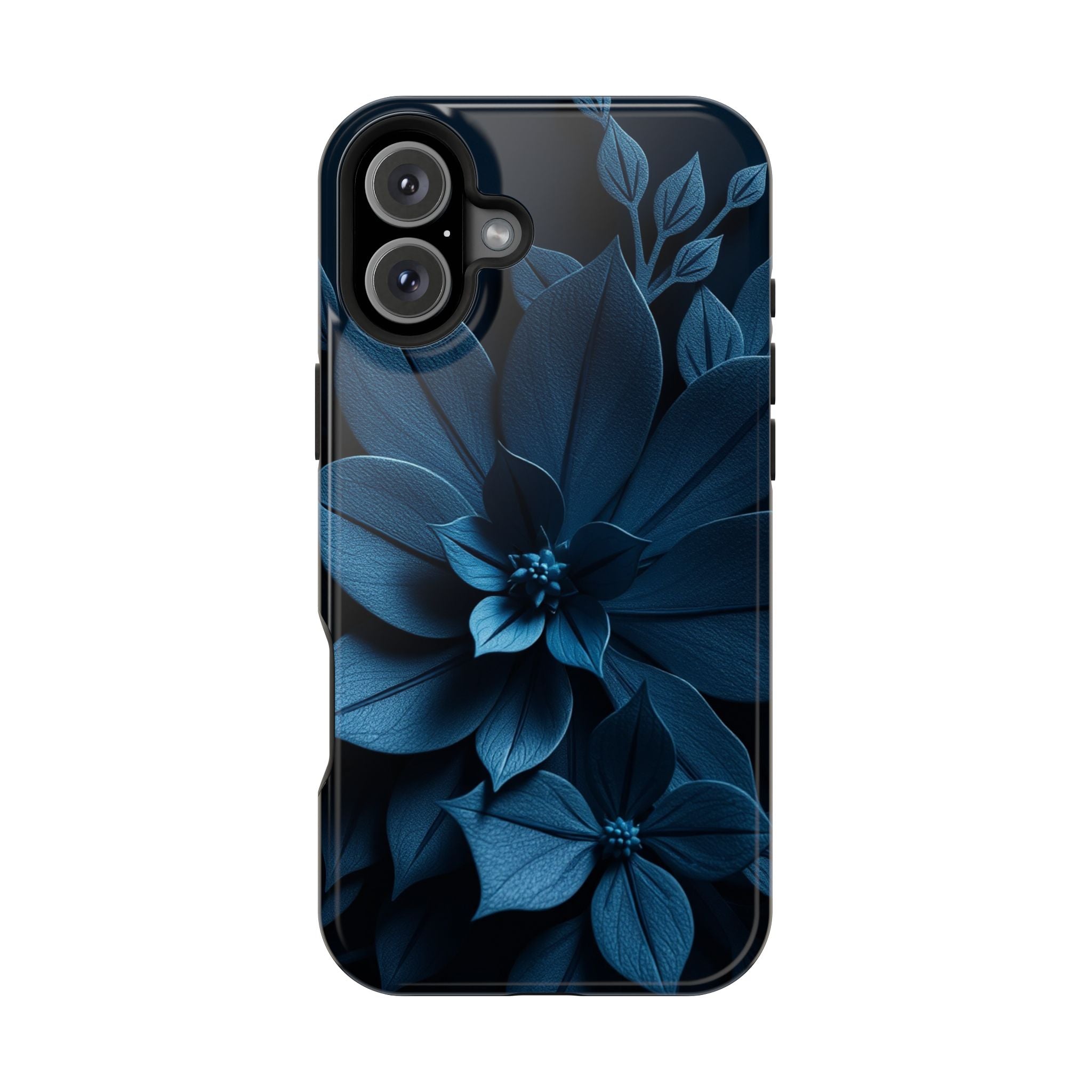 iPhone Midnight Blue And Silver Floral Dark Academia iPhone Slim · iPhone Case