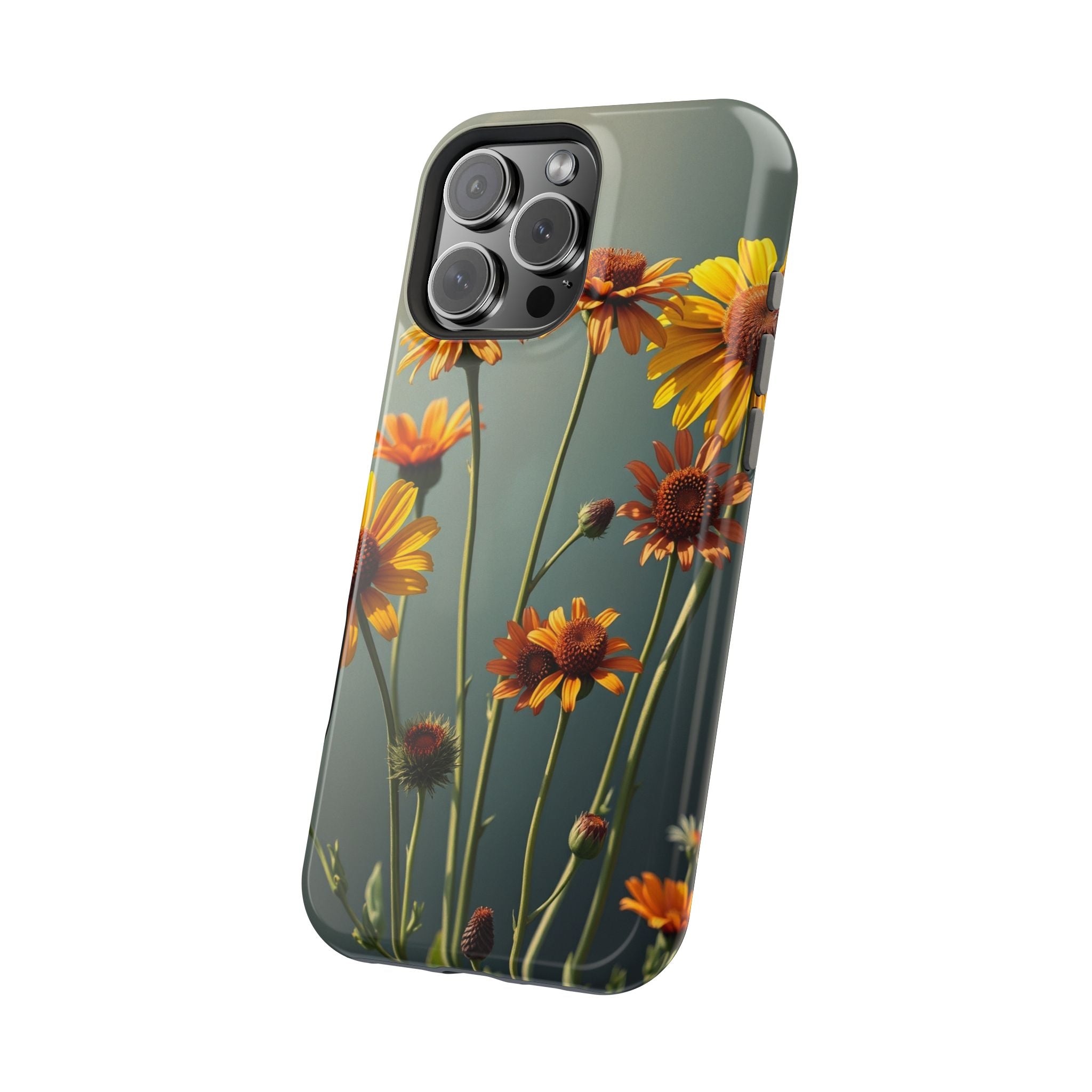 iPhone Mustard And Rust Wildflower Bunch Slim Everyday iPhone Designer · iPhone