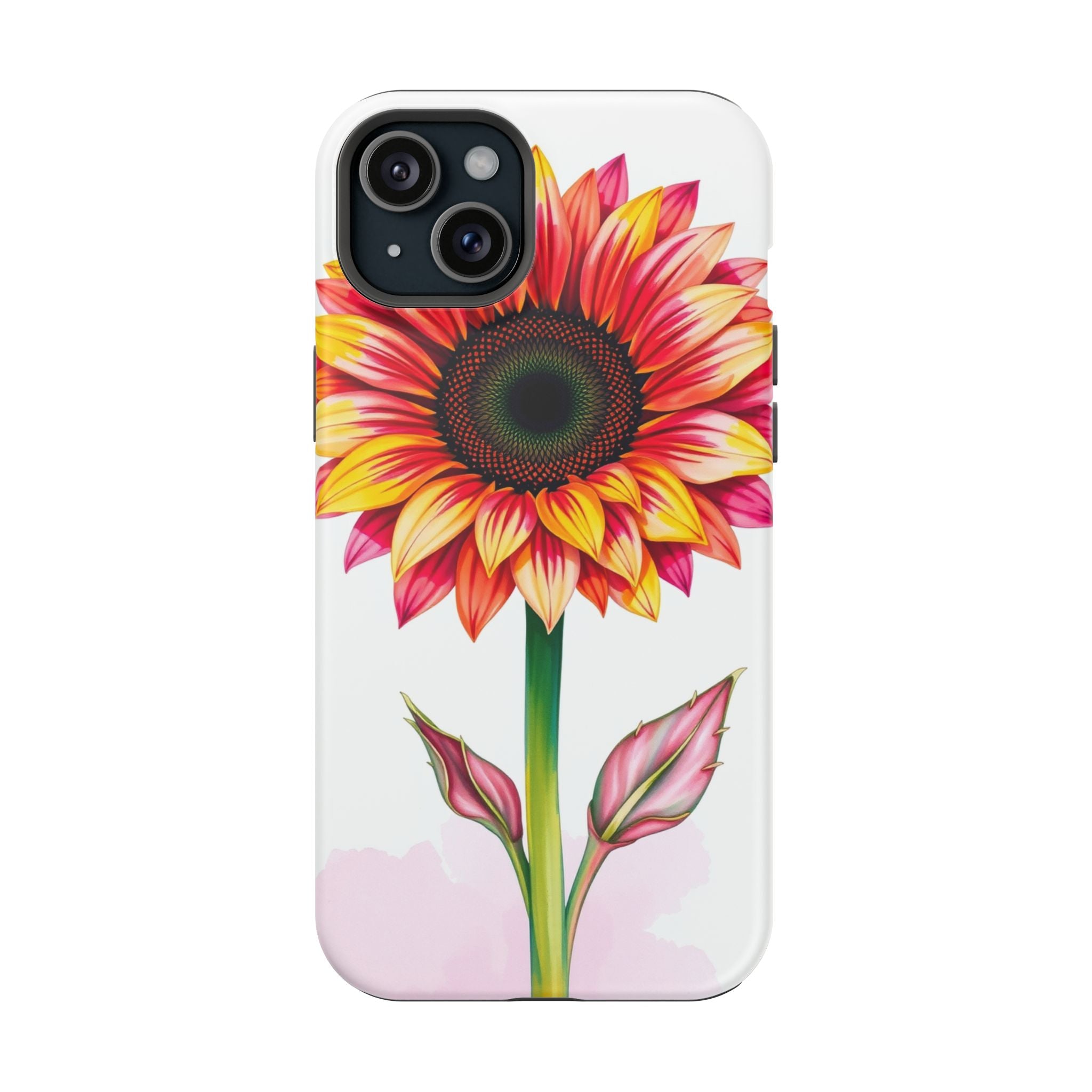 iPhone Sunflower Pop Vibrant Watercolor Slim Snap Case · iPhone Case