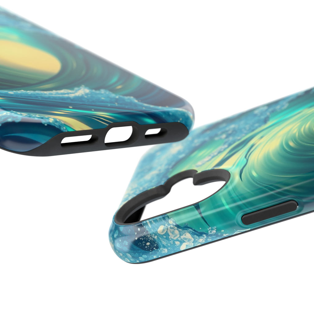 iPhone Ocean Wave Crash Holographic Iridescent Soft iPhone Finish · iPhone Case
