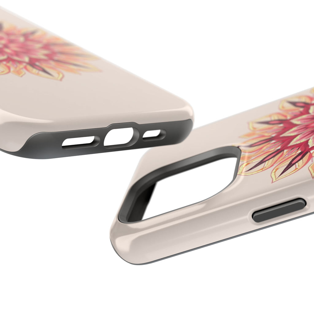 iPhone Floral Mandala Pixel Art -Bit Slim Everyday Designer Case · iPhone Case