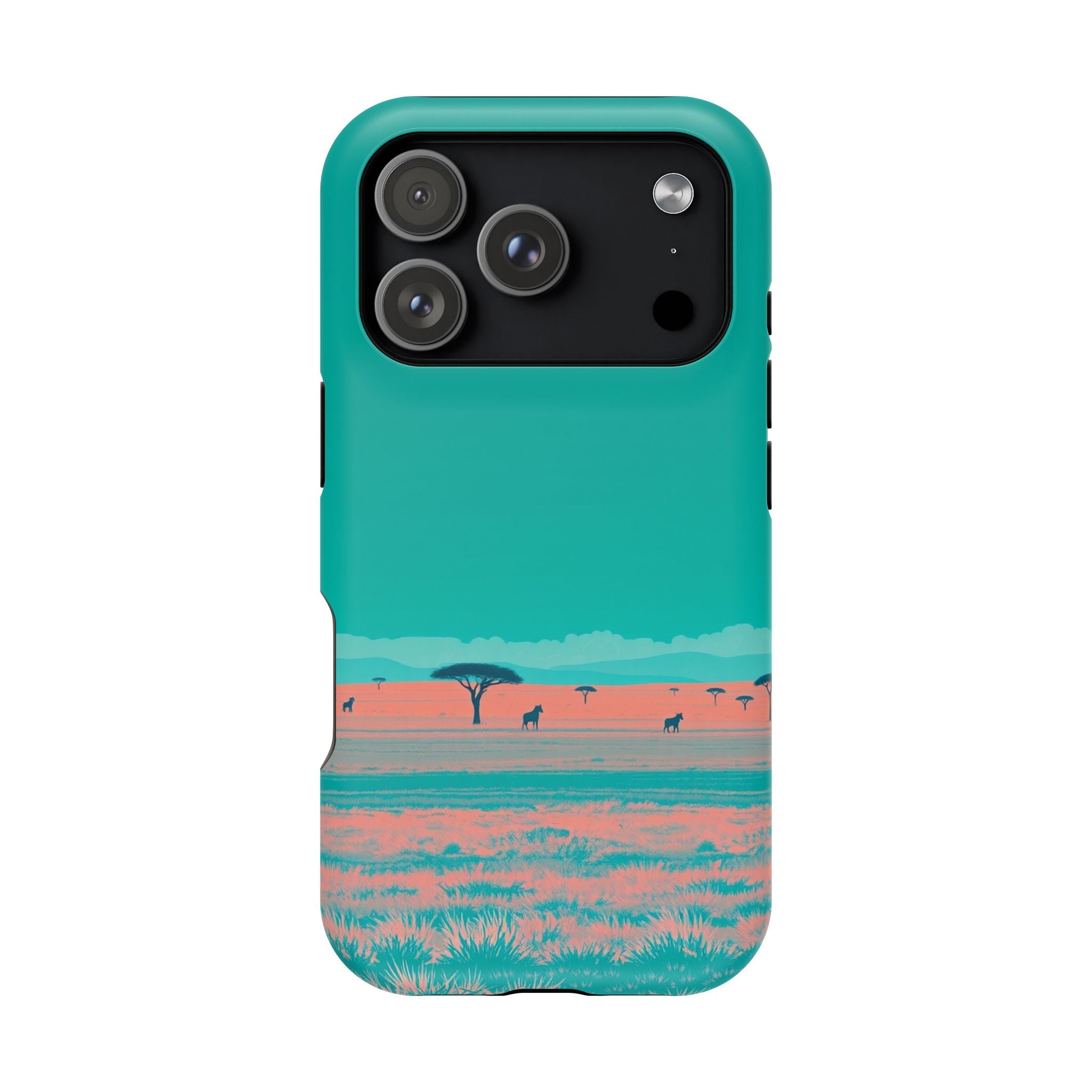 iPhone Savanna Horizon Risograph Print Slim Everyday Designer Case · iPhone Case