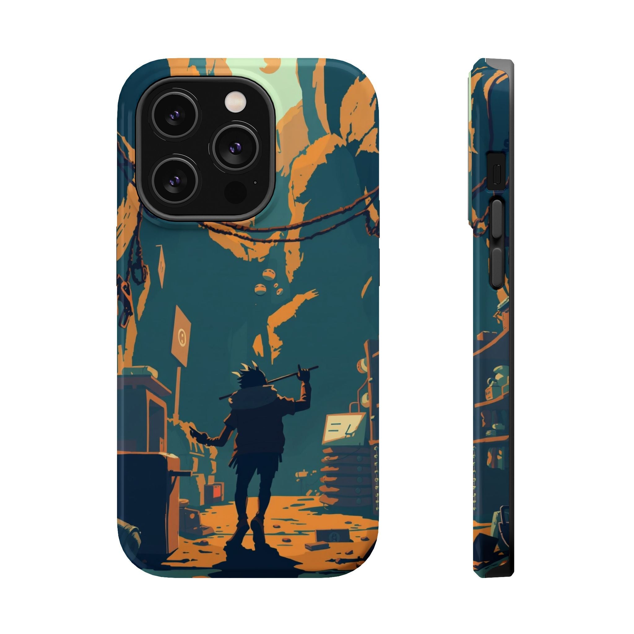 iPhone Mustard And Rust Unhinged in a Cute Way Soft Finish Everyday Case · iPhon