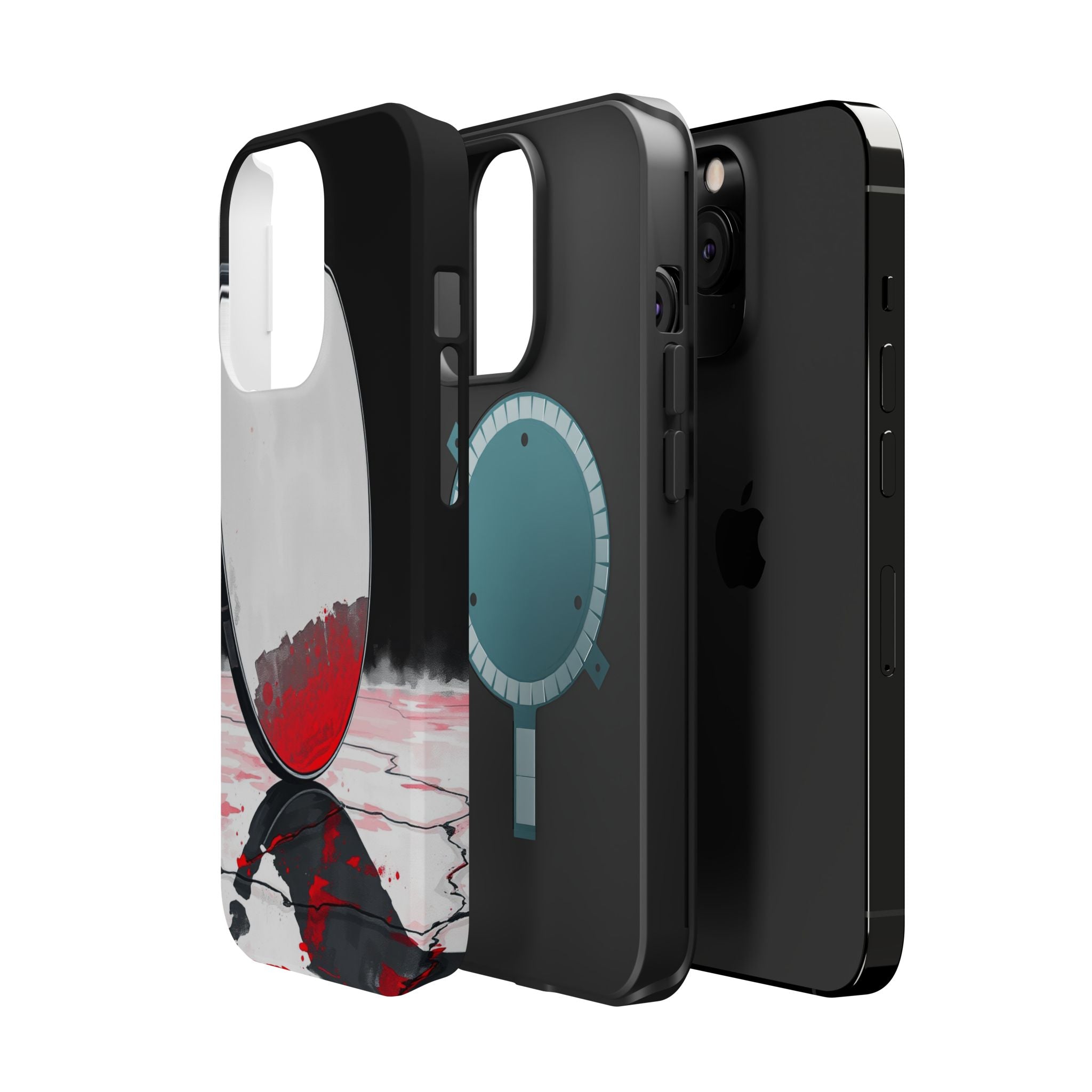 iPhone Earthy Salt Flat Mirror Design Slim Everyday Designer Case · iPhone Case