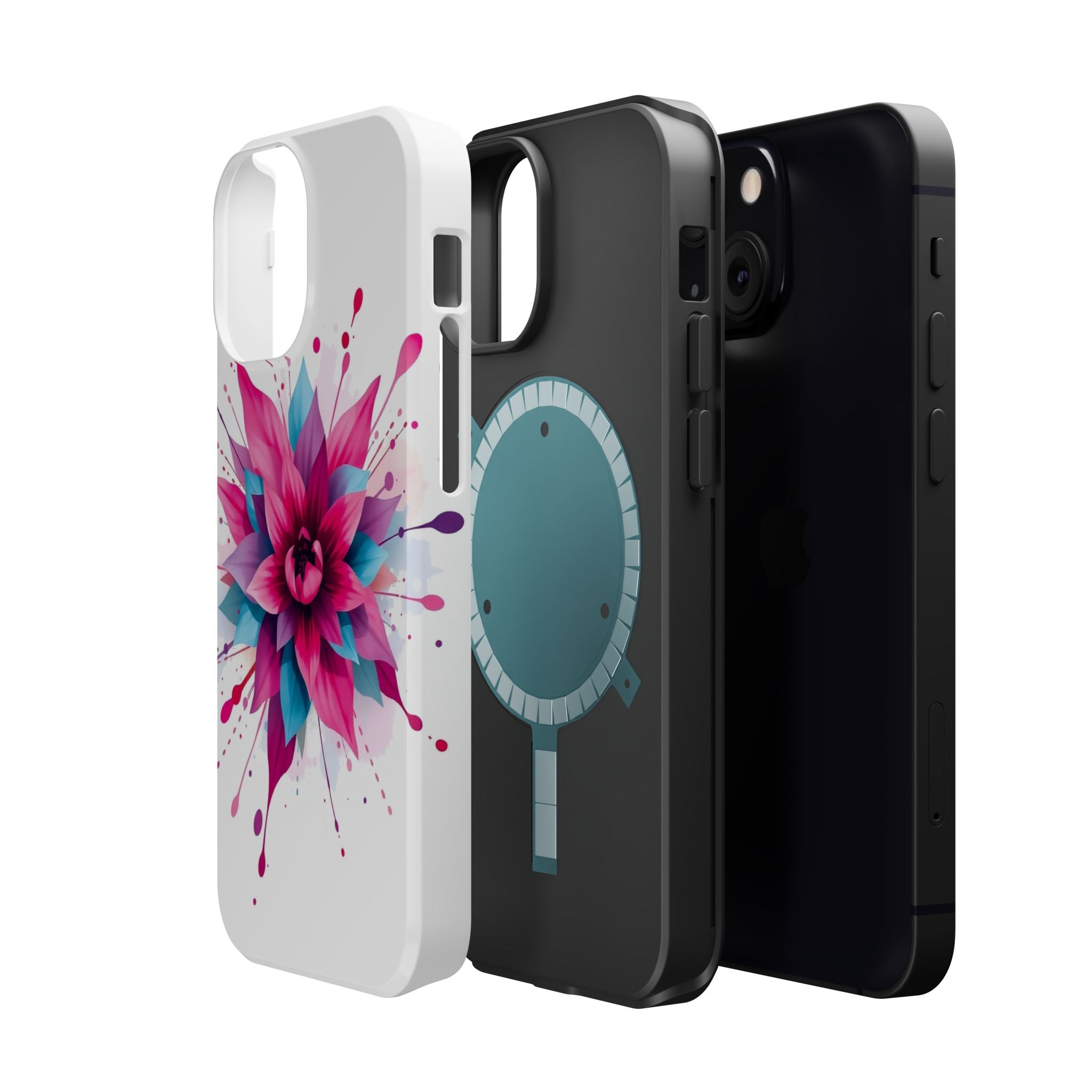 iPhone Floral Watercolor Splash Electric Art Slim iPhone Everyday · iPhone Case