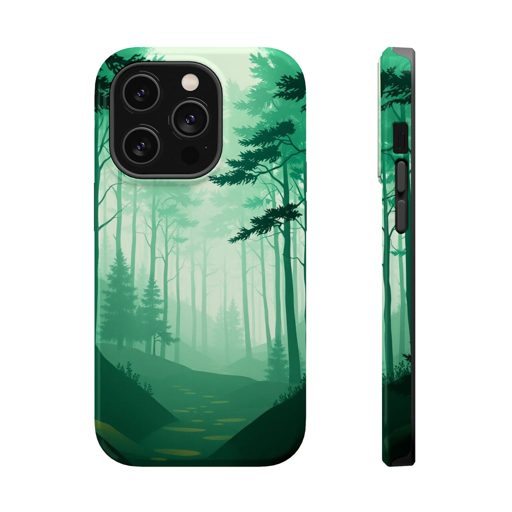 iPhone Earthy Misty Forest Path Design Slim Everyday Designer Case · iPhone Case