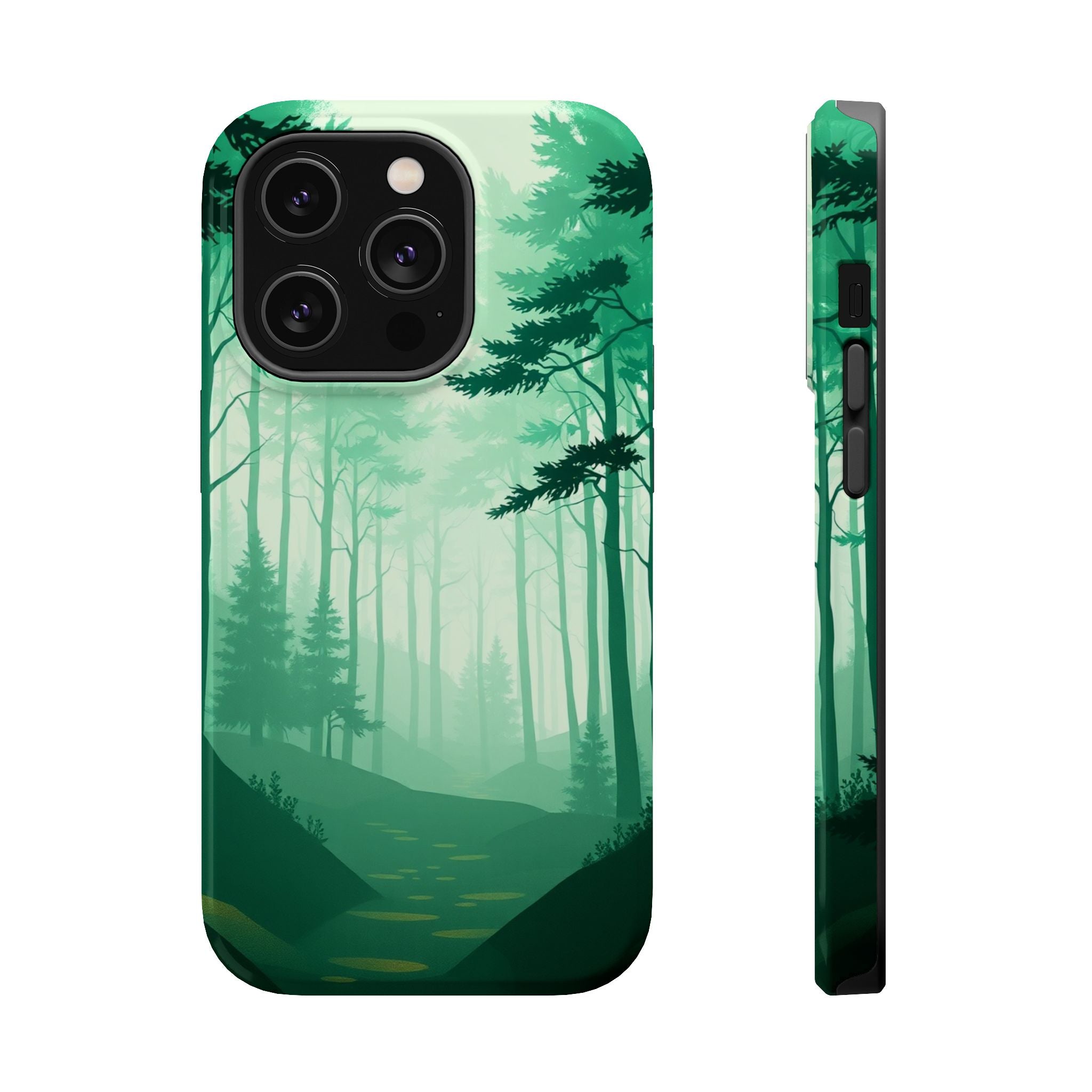 iPhone Earthy Misty Forest Path Design Slim Everyday Designer Case · iPhone Case