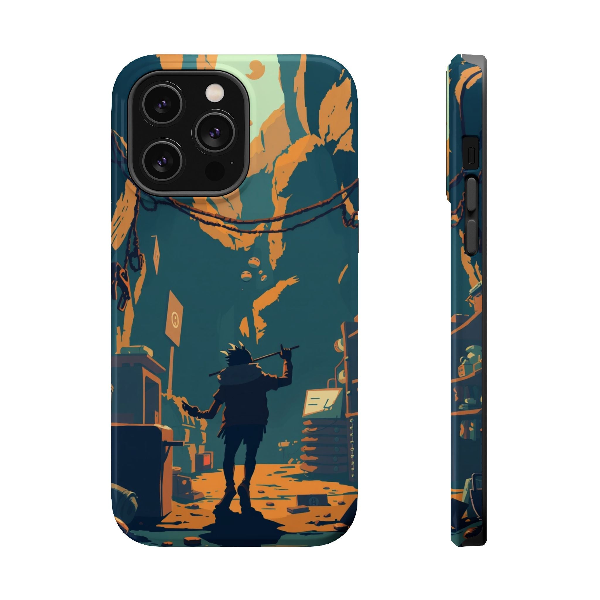 iPhone Mustard And Rust Unhinged in a Cute Way Soft Finish Everyday Case · iPhon