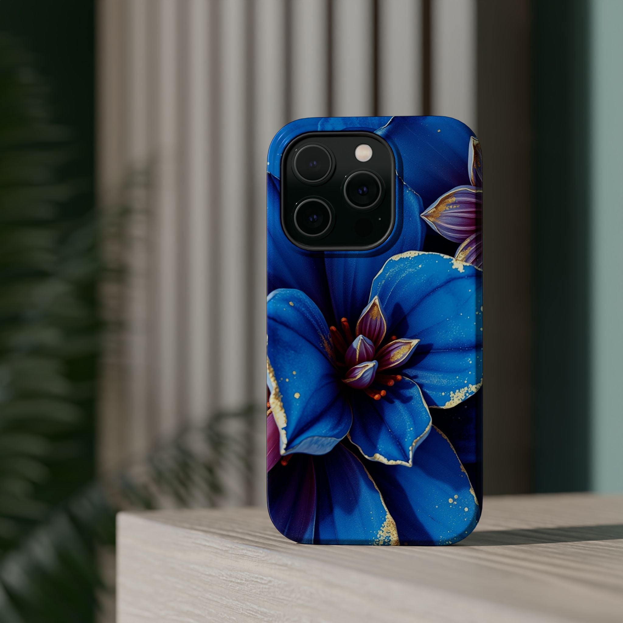 iPhone Floral Gold Foil Serene Design Slim Snap Case Ga · iPhone Case
