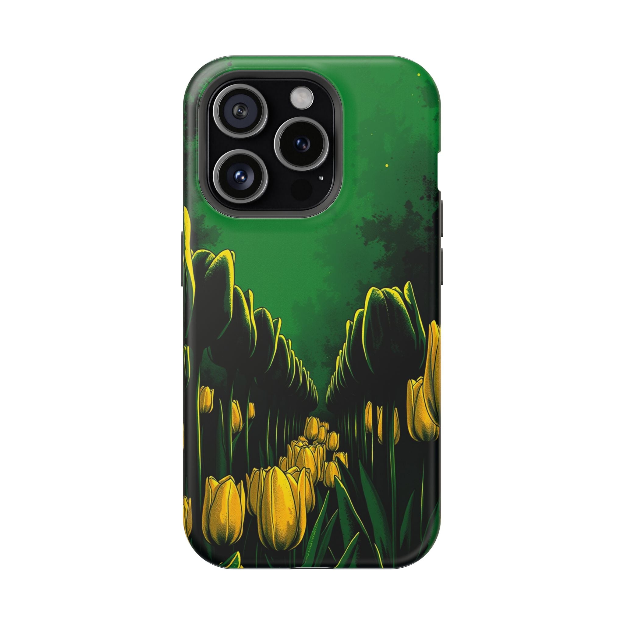 iPhone Tulip Row Emerald Green And Gold Slim Snap Case · iPhone Case