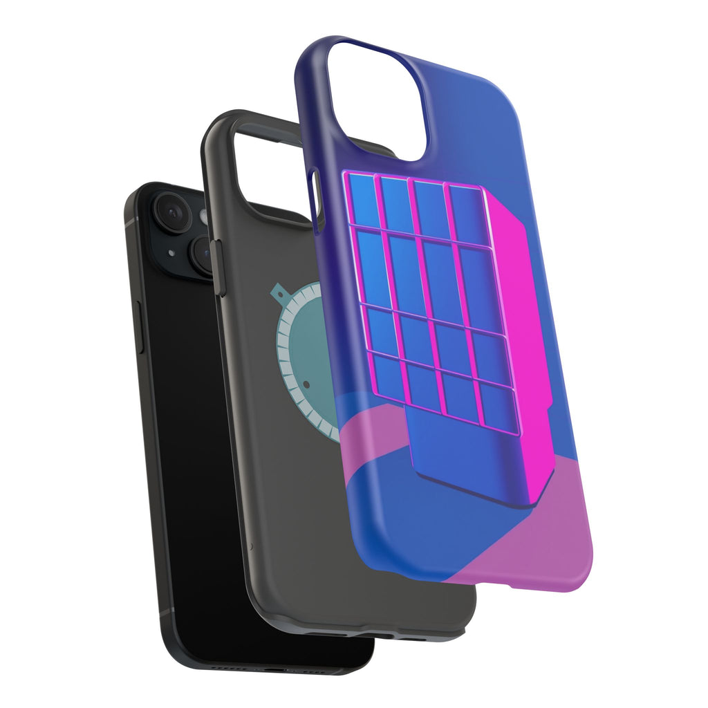 iPhone Earthy 80s Grid Synthwave Design Slim Everyday Designer Case · iPhone Cas