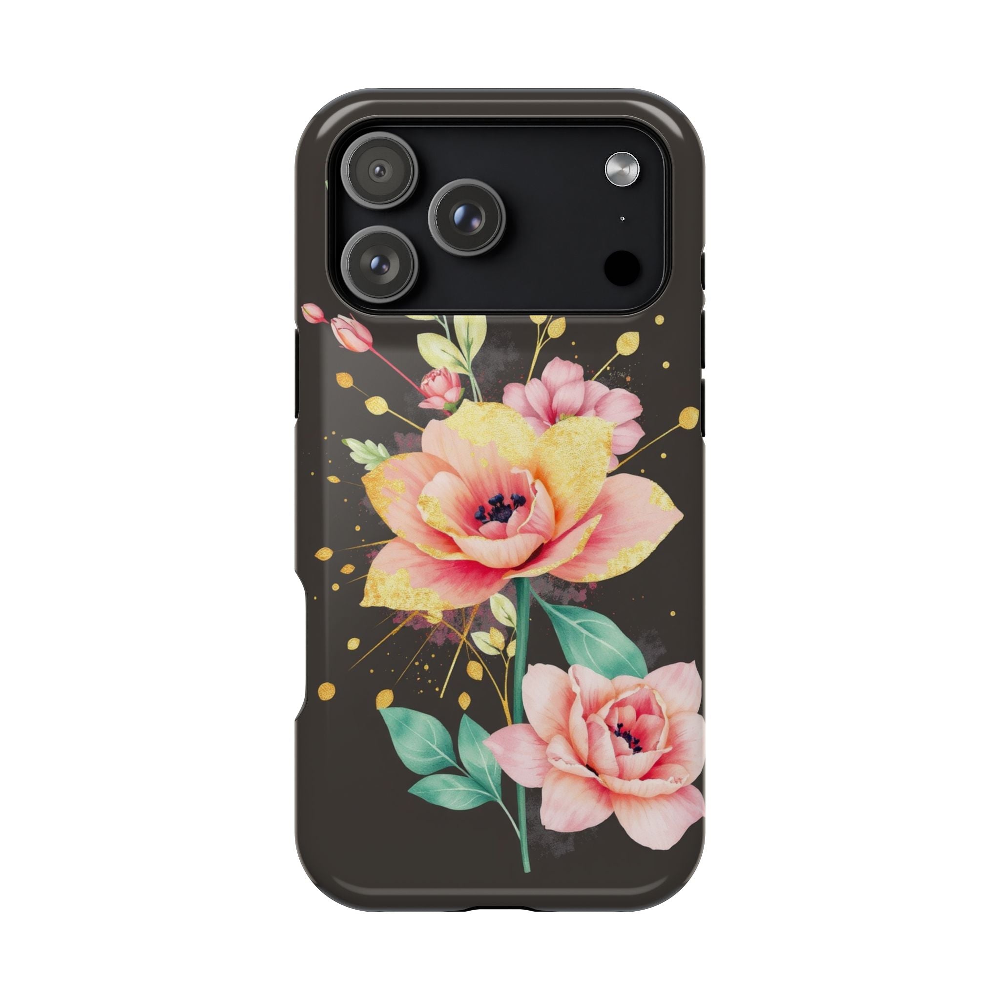 iPhone Earthy Floral Watercolor Splash Design Clean iPhone 14 Minimal · iPhone C