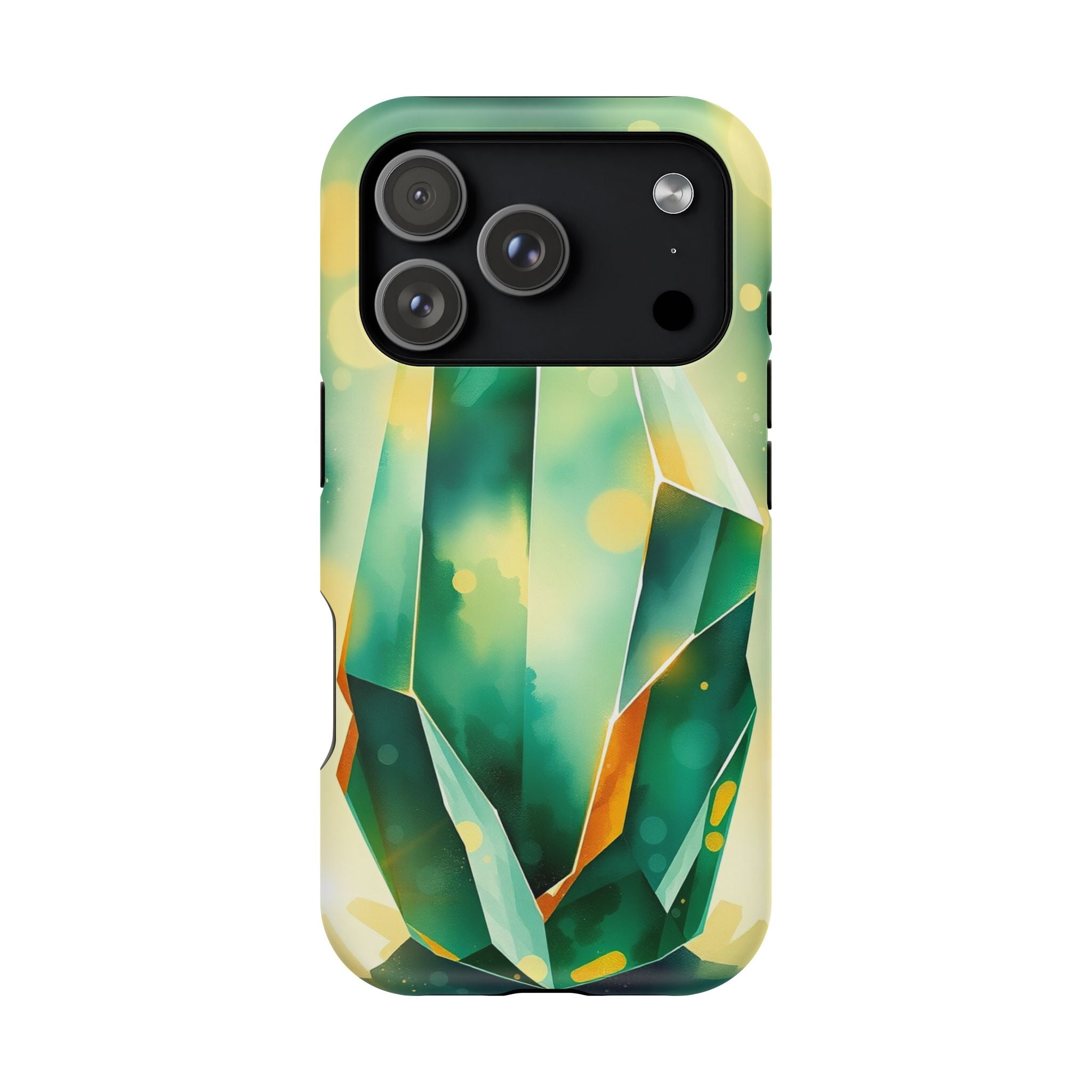 iPhone Emerald Green And Gold Crystal Prism Slim iPhone Everyday · iPhone Case