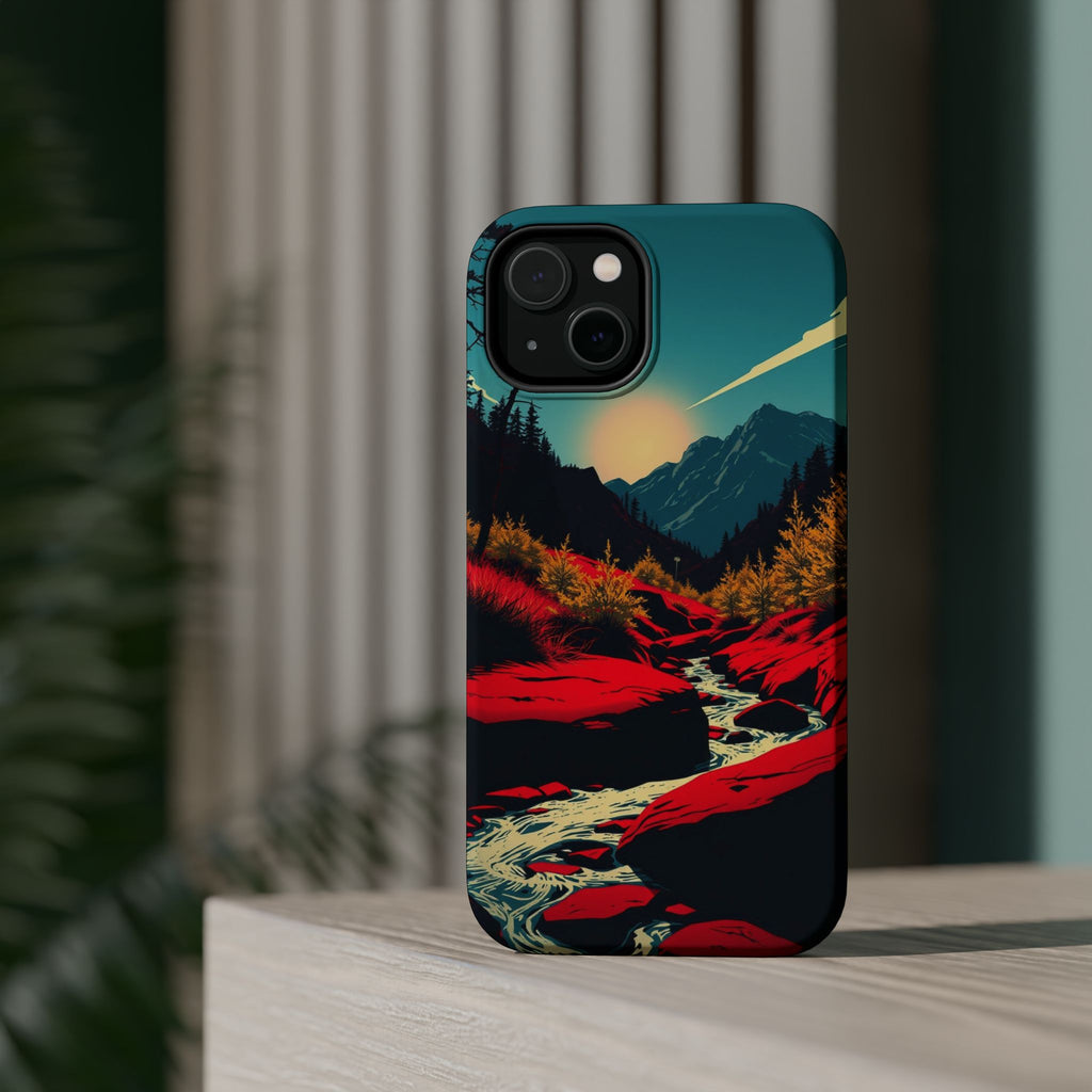 iPhone Earthy Spring Creek Design Bold Modern Everyday Snap Case · iPhone Case