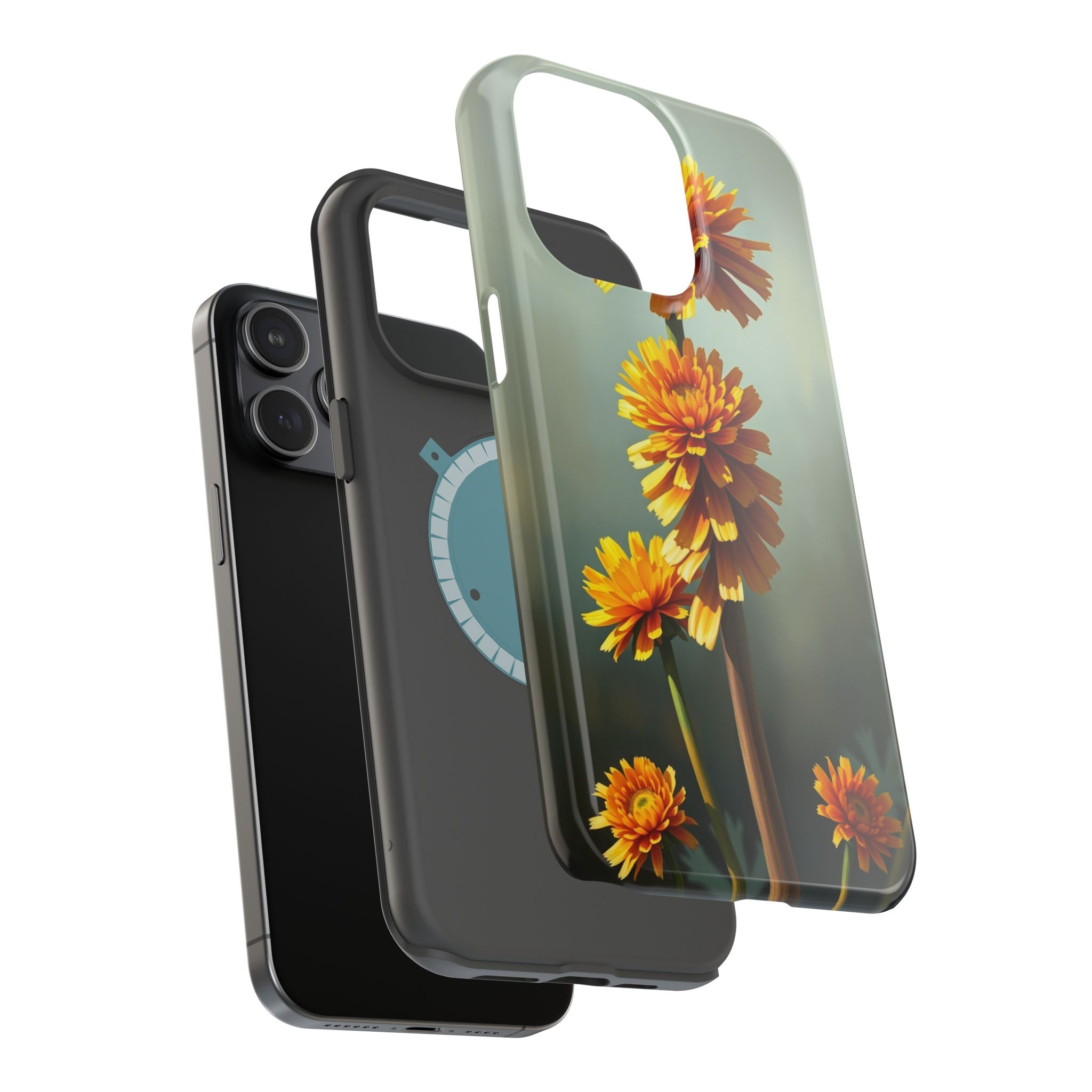 iPhone Ranunculus Stack Electric Art Slim Everyday Designer Case · iPhone Case