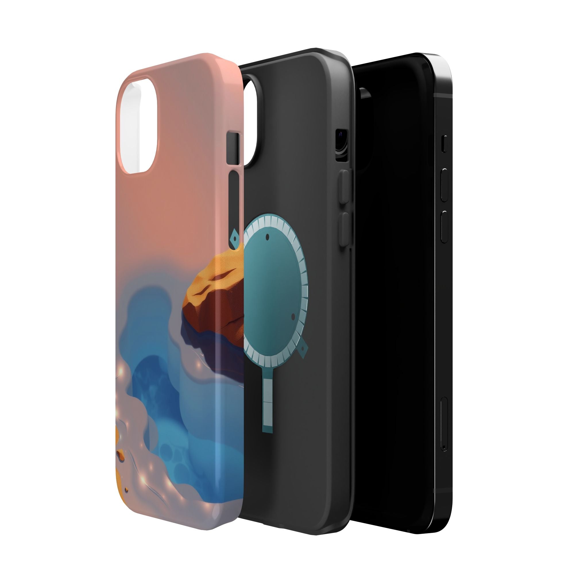 iPhone Burnt Orange And Sand Tidal Pool Slim Everyday iPhone Designer · iPhone C