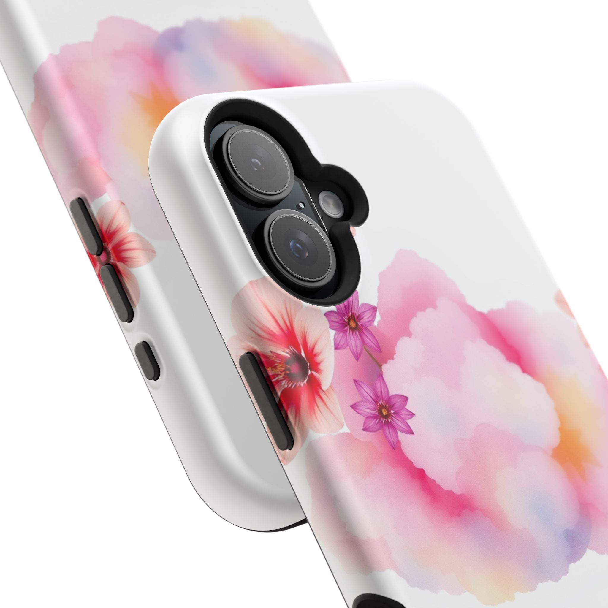iPhone Pastel Floral Cloud Vibrant Watercolor Carry Case Slim Snap Case · iPhone