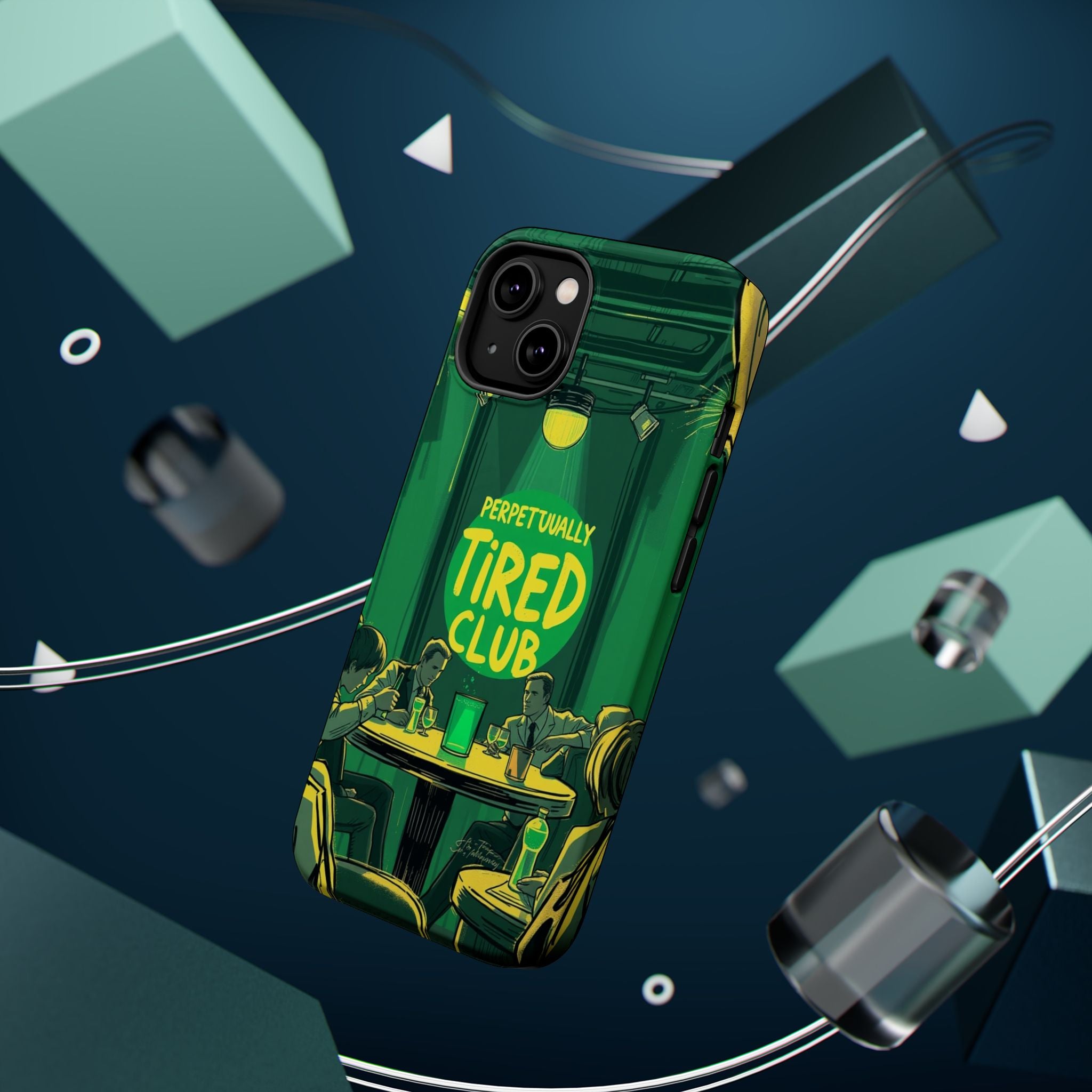 iPhone Radiant Perpetually Tired Club Design Slim Everyday Designer Case · iPhon