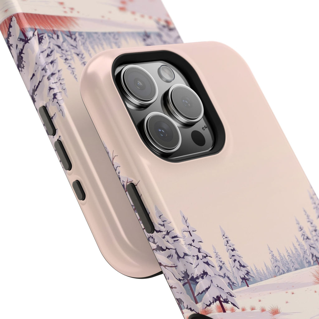 iPhone Snow Field Vintage Retro Poster Slim Everyday Designer Case · iPhone Case