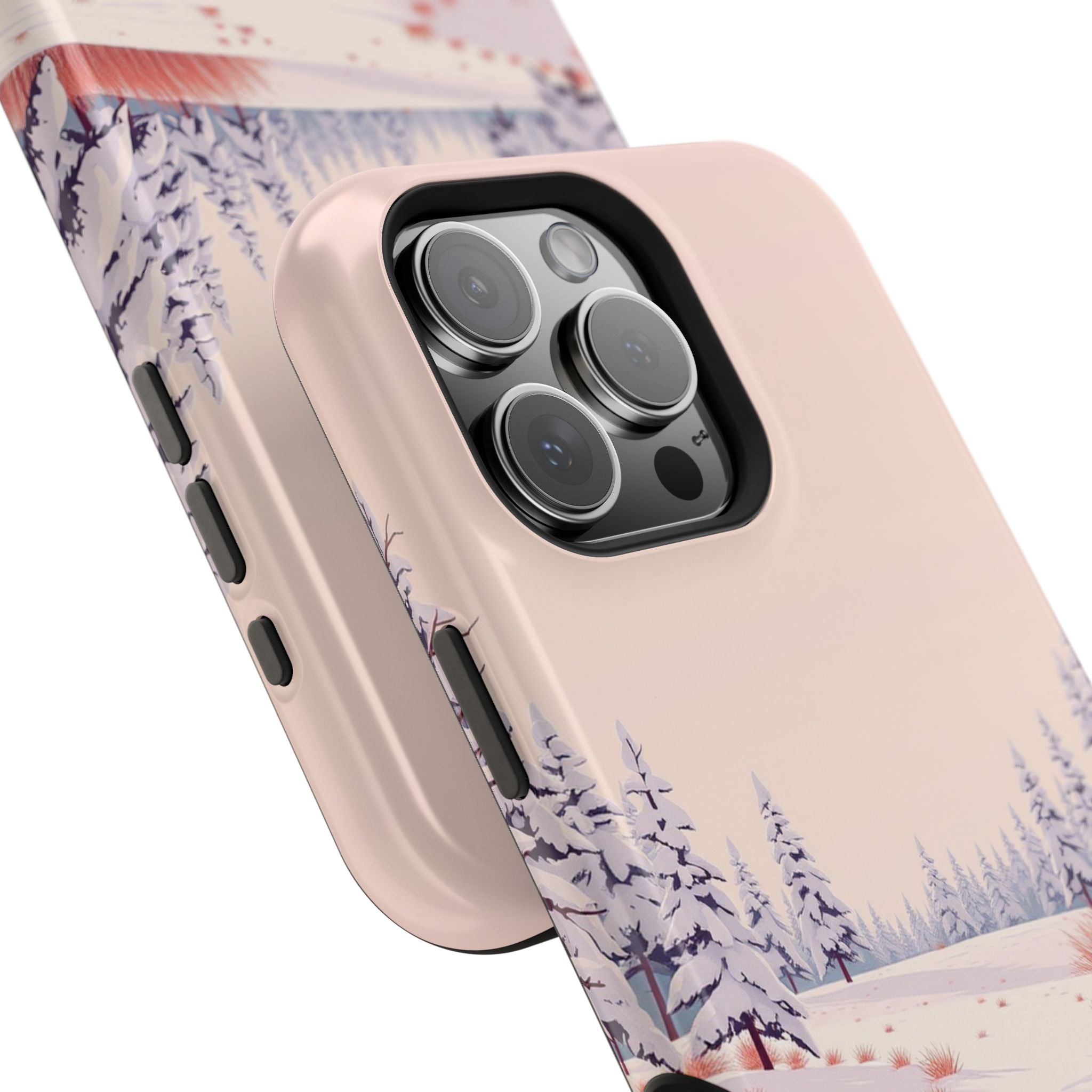 iPhone Snow Field Vintage Retro Poster Slim Everyday Designer Case · iPhone Case