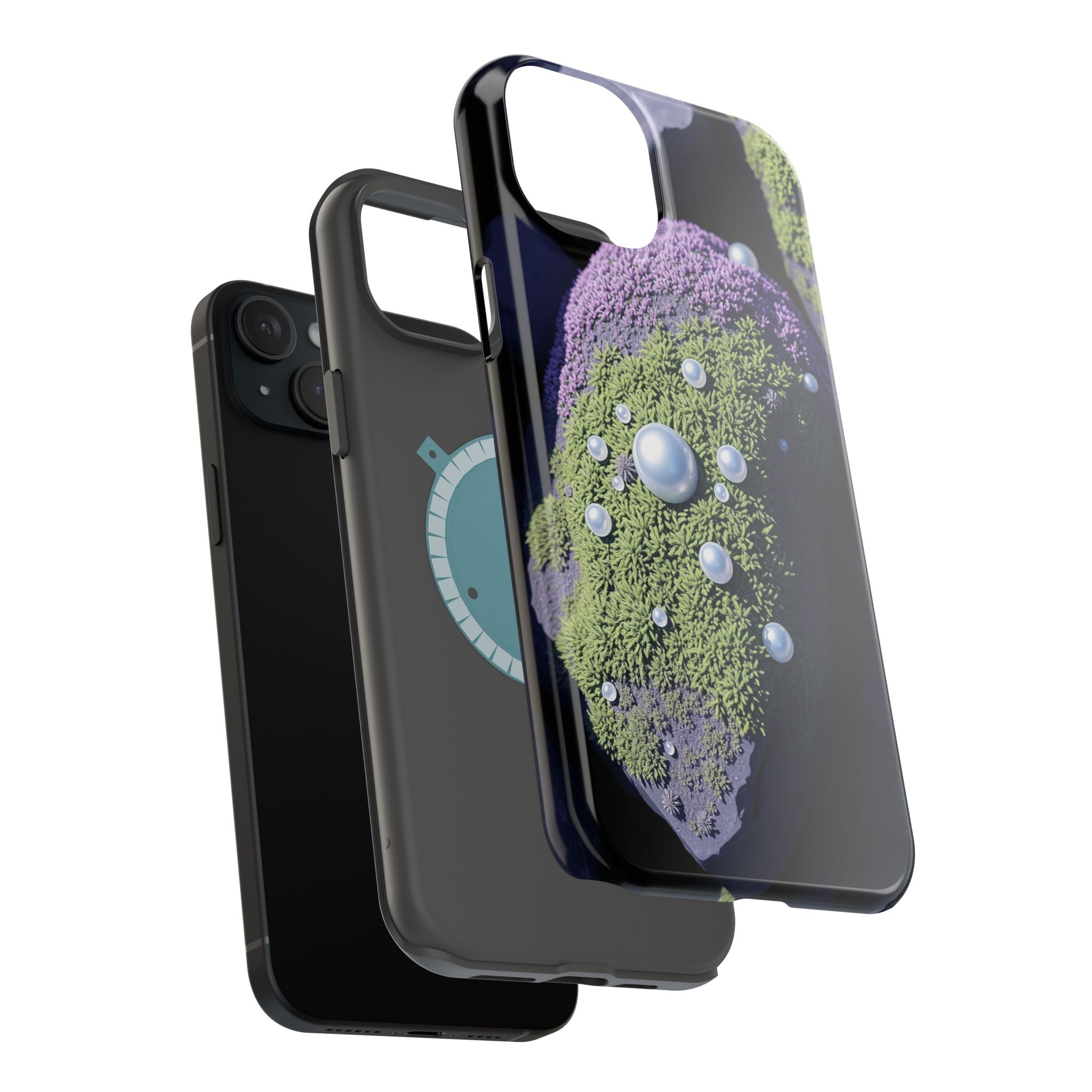 iPhone Moss Covered Rocks Electric Art Slim Everyday Designer Case · iPhone Case