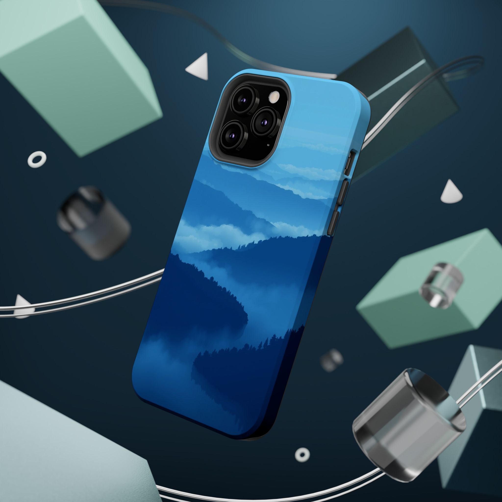 iPhone Fog Rolling Over Hills Pixel Art -Bit Slim iPhone Everyday · iPhone Case