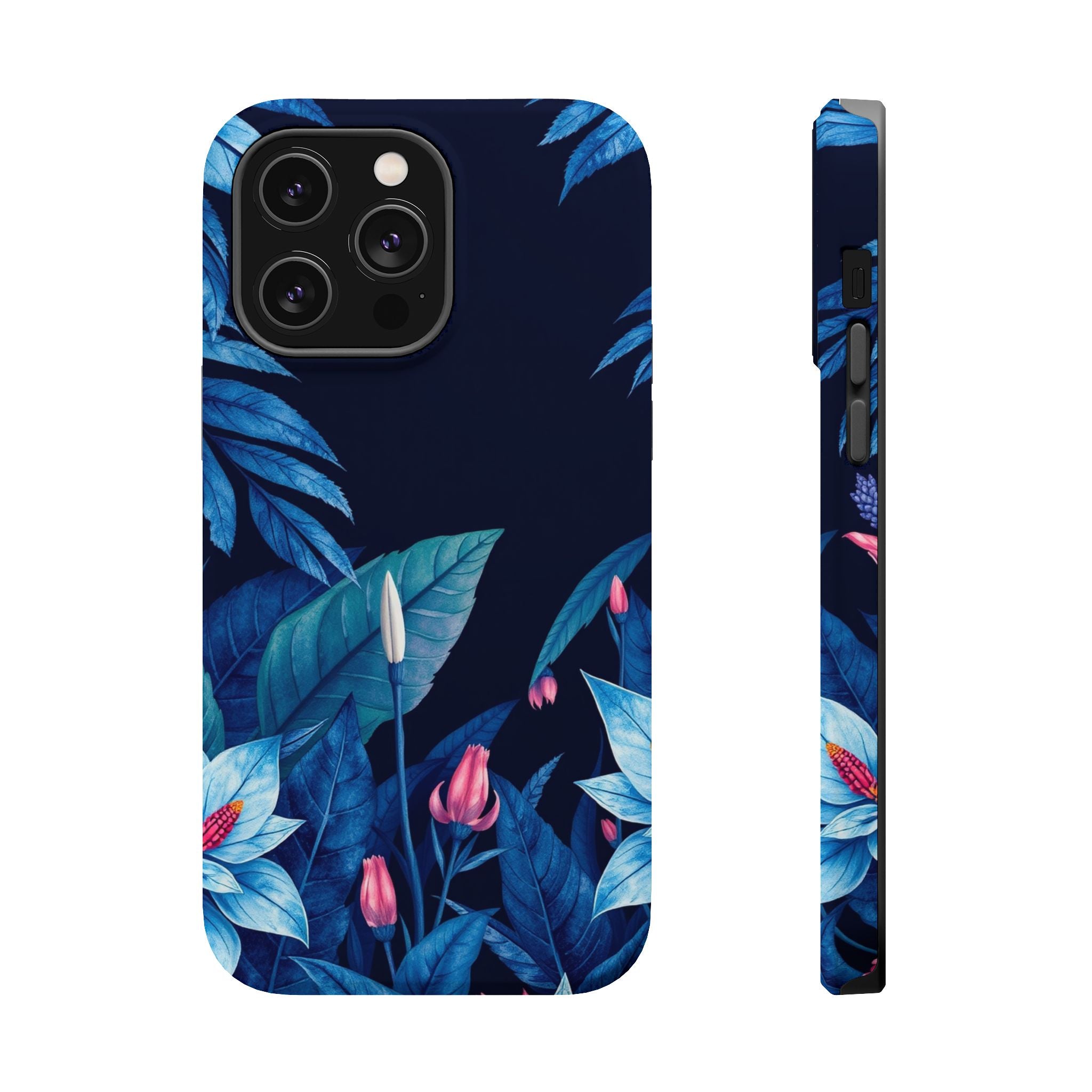 iPhone Serene Jungle Floral Design Clean Minimal Snap Cas Slim Snap Case · iPhon