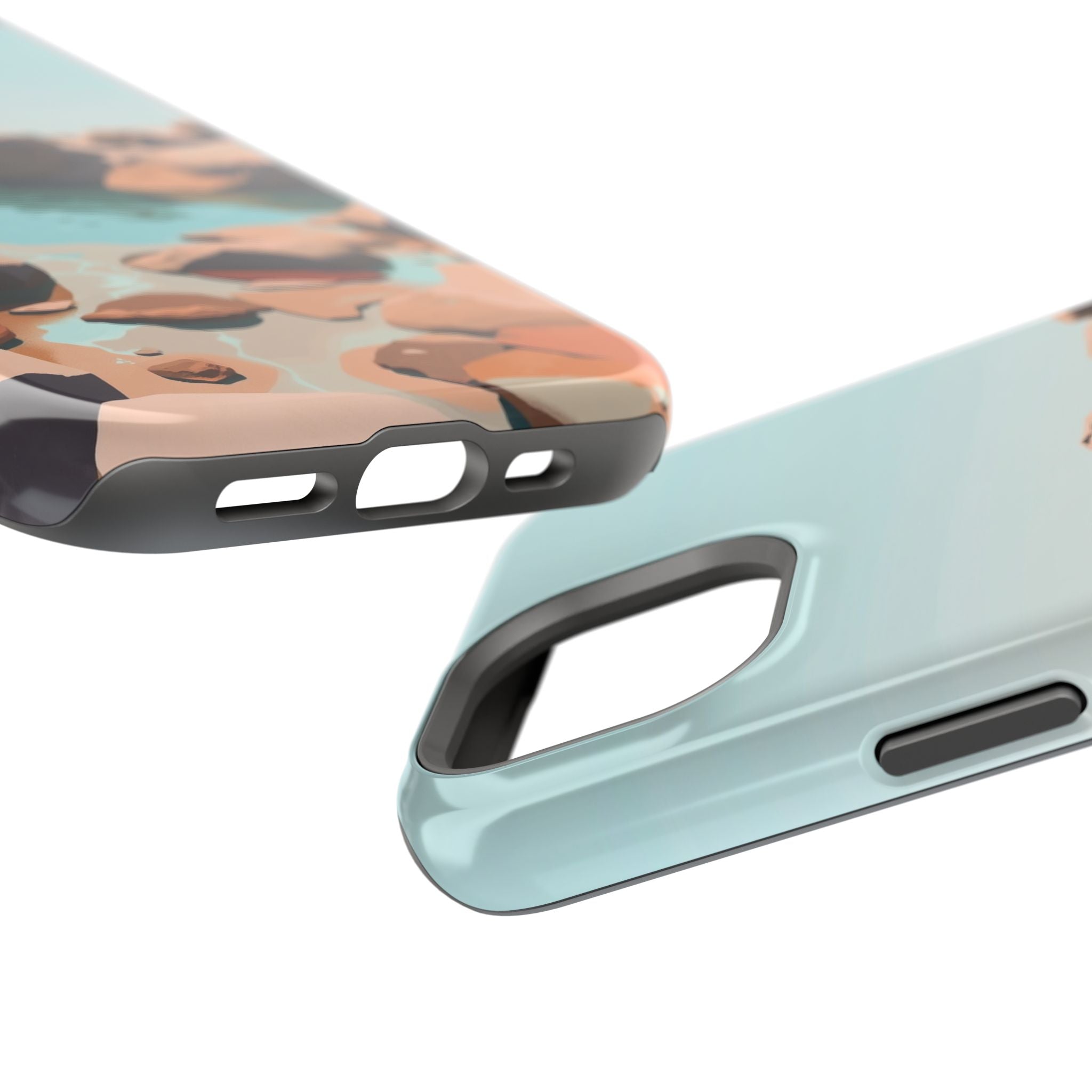 iPhone Tidal Pool Oil Painting Impressionist Slim iPhone Everyday · iPhone Case