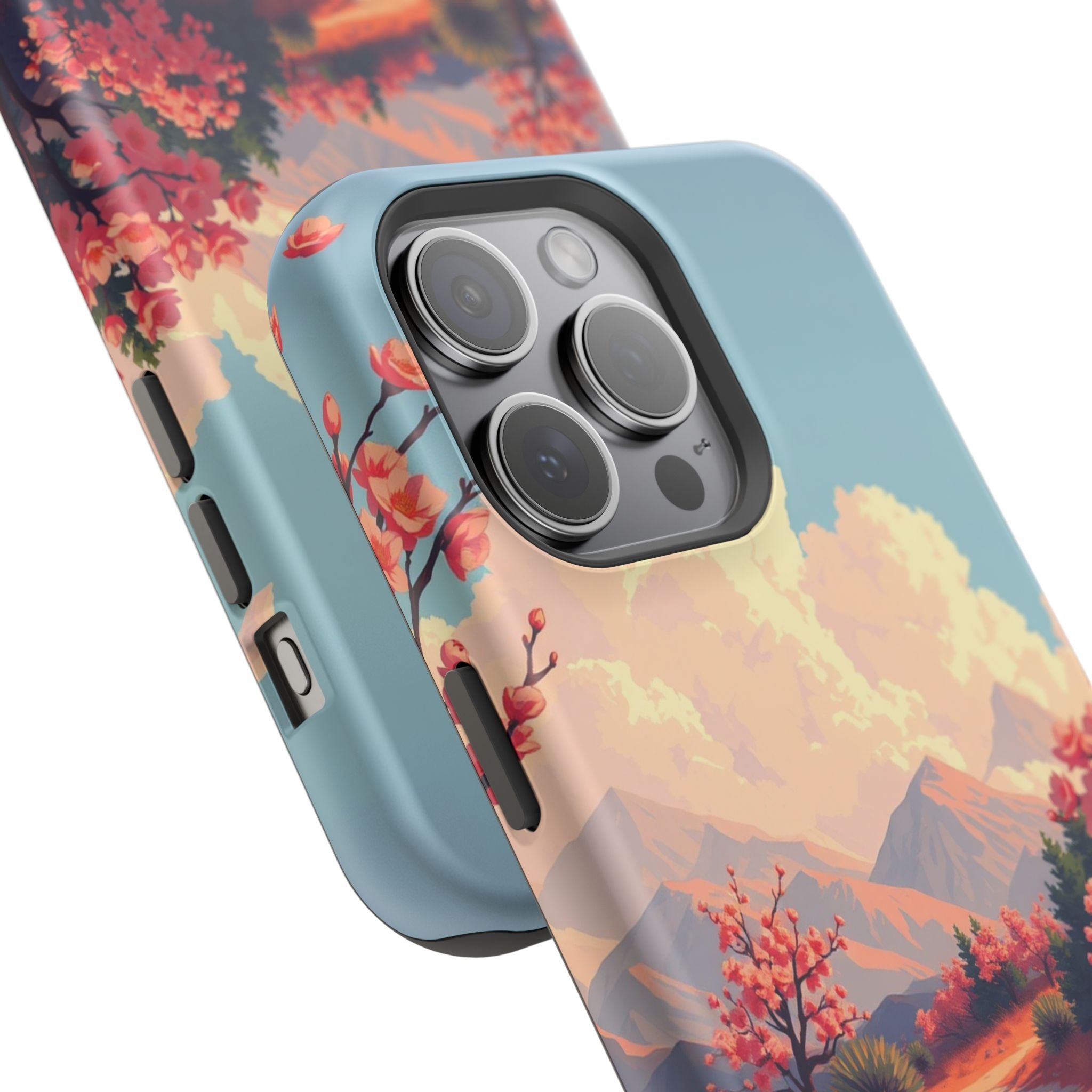 iPhone Burnt Orange And Sand Blossom Trail Slim iPhone Everyday · iPhone Case