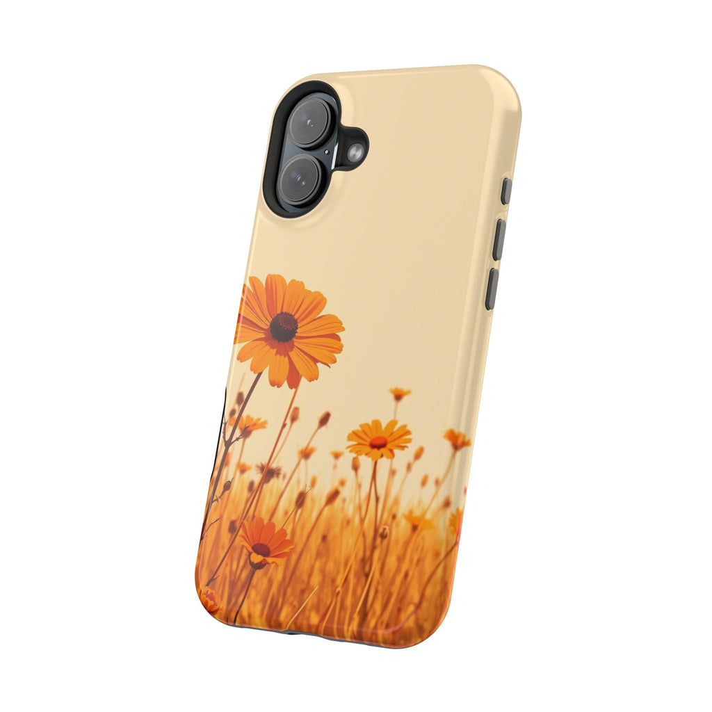 iPhone Wildflower Field Minimalist Line Art Slim Everyday Designer Case · iPhone