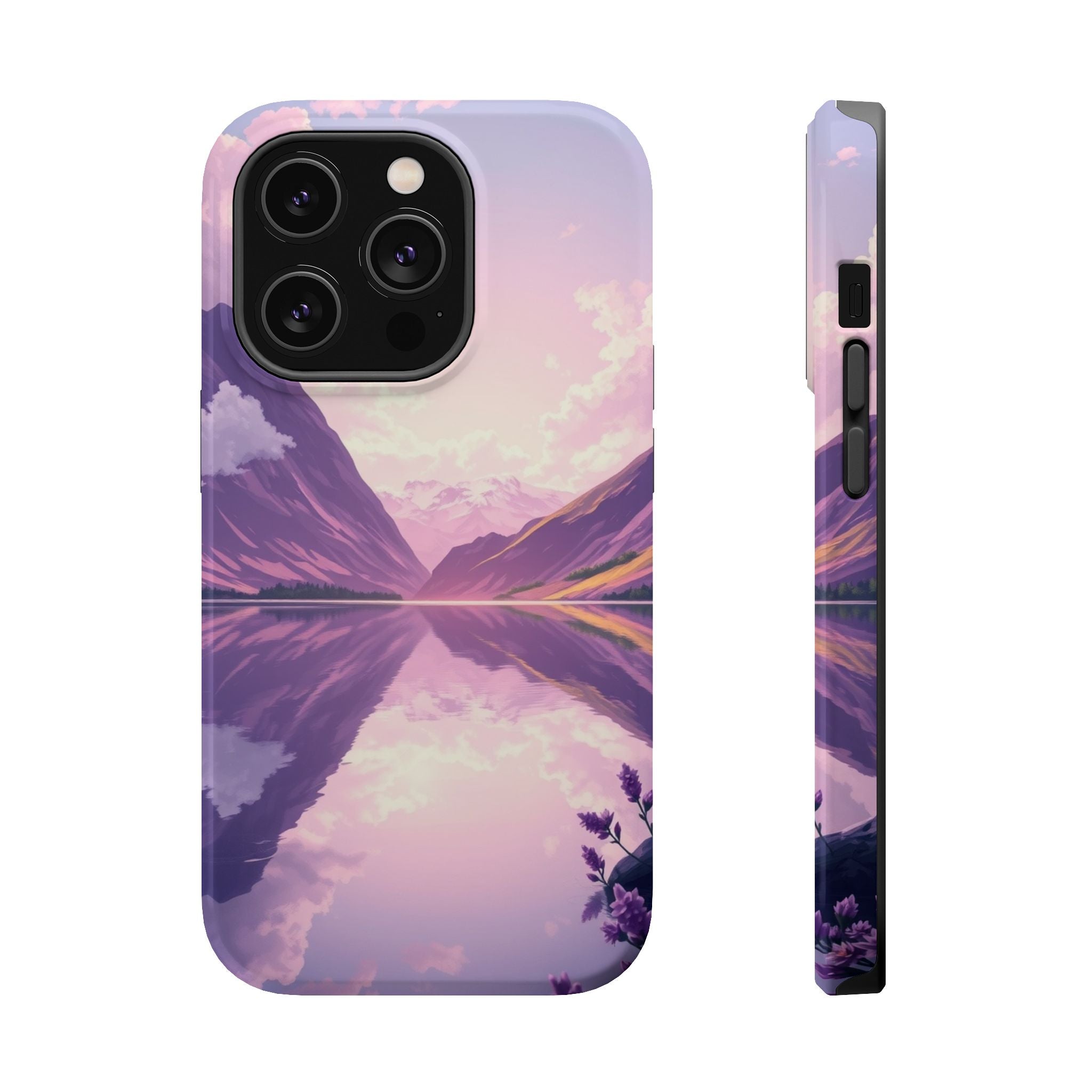 iPhone Lavender And Pearl Fjord Reflection Slim iPhone Everyday · iPhone Case
