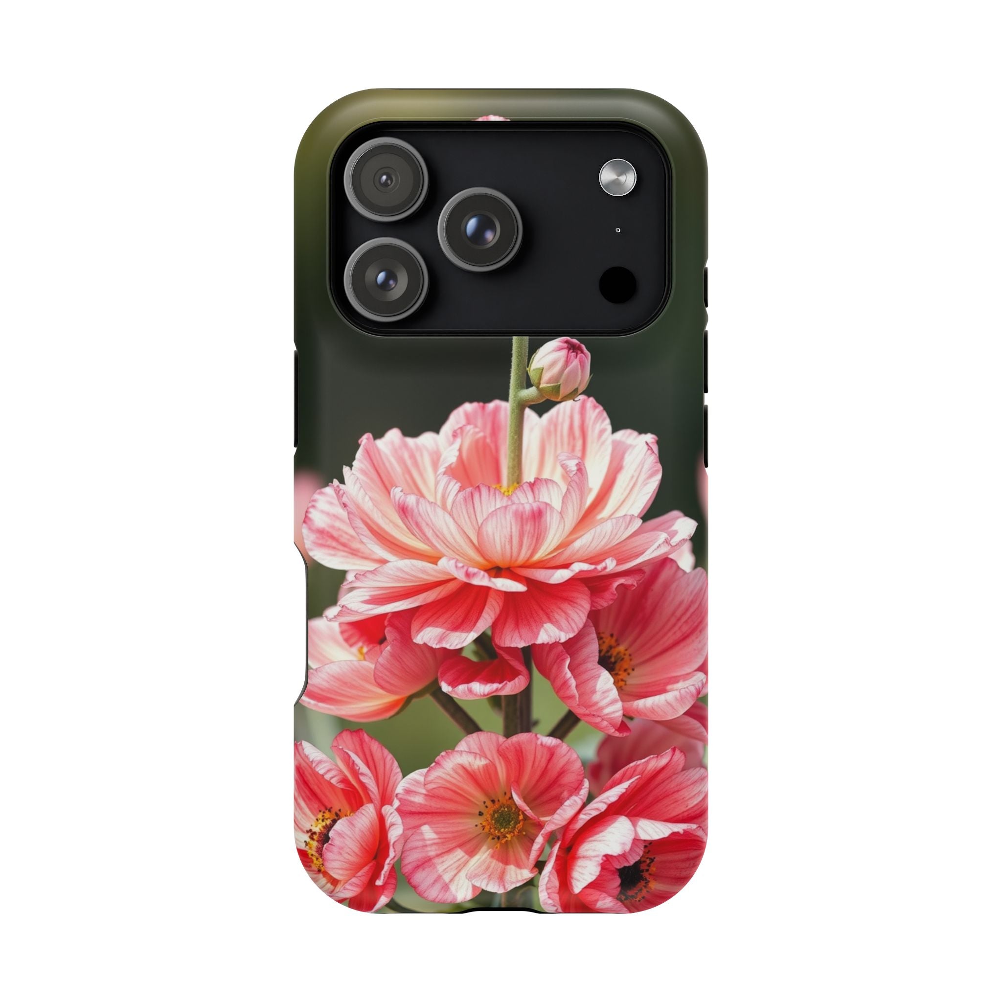 iPhone Ranunculus Stack Vibrant Watercolor Slim Snap Case · iPhone Case