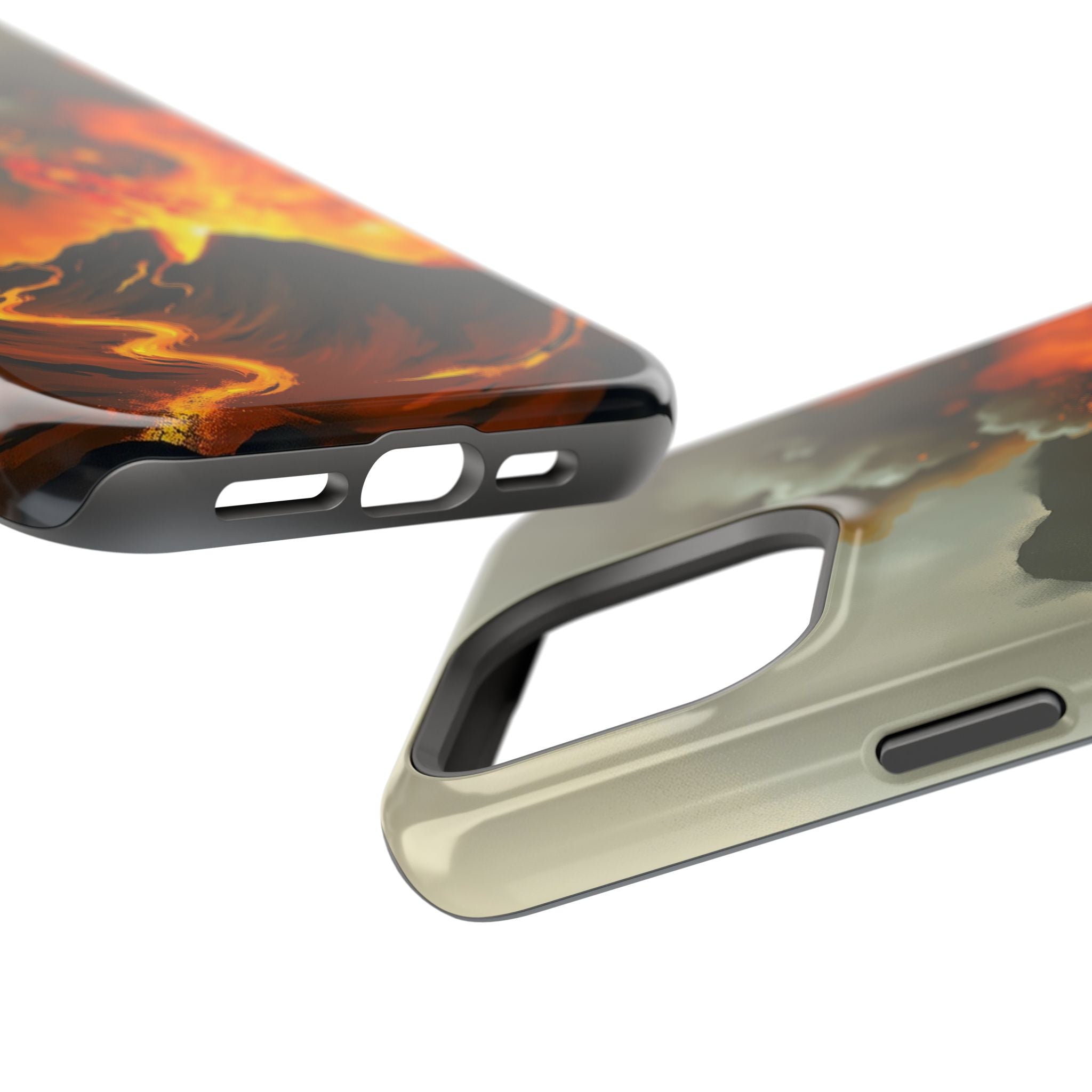 iPhone Volcanic Eruption Oil Painting Impressionist Slim Snap Case · iPhone Case
