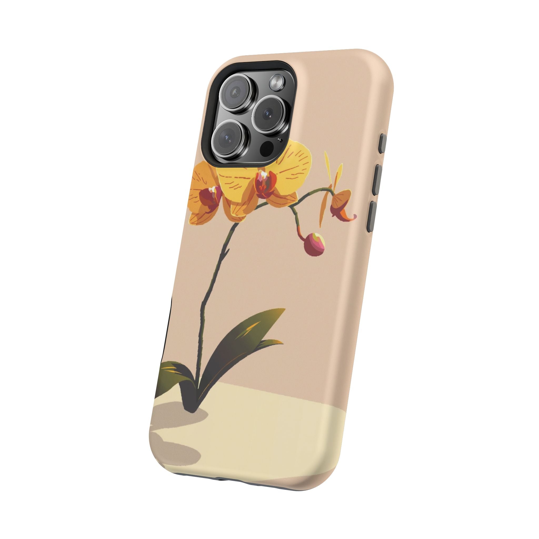iPhone Orchid Study Pixel Art -Bit Bold Modern Everyday Snap Case · iPhone Case