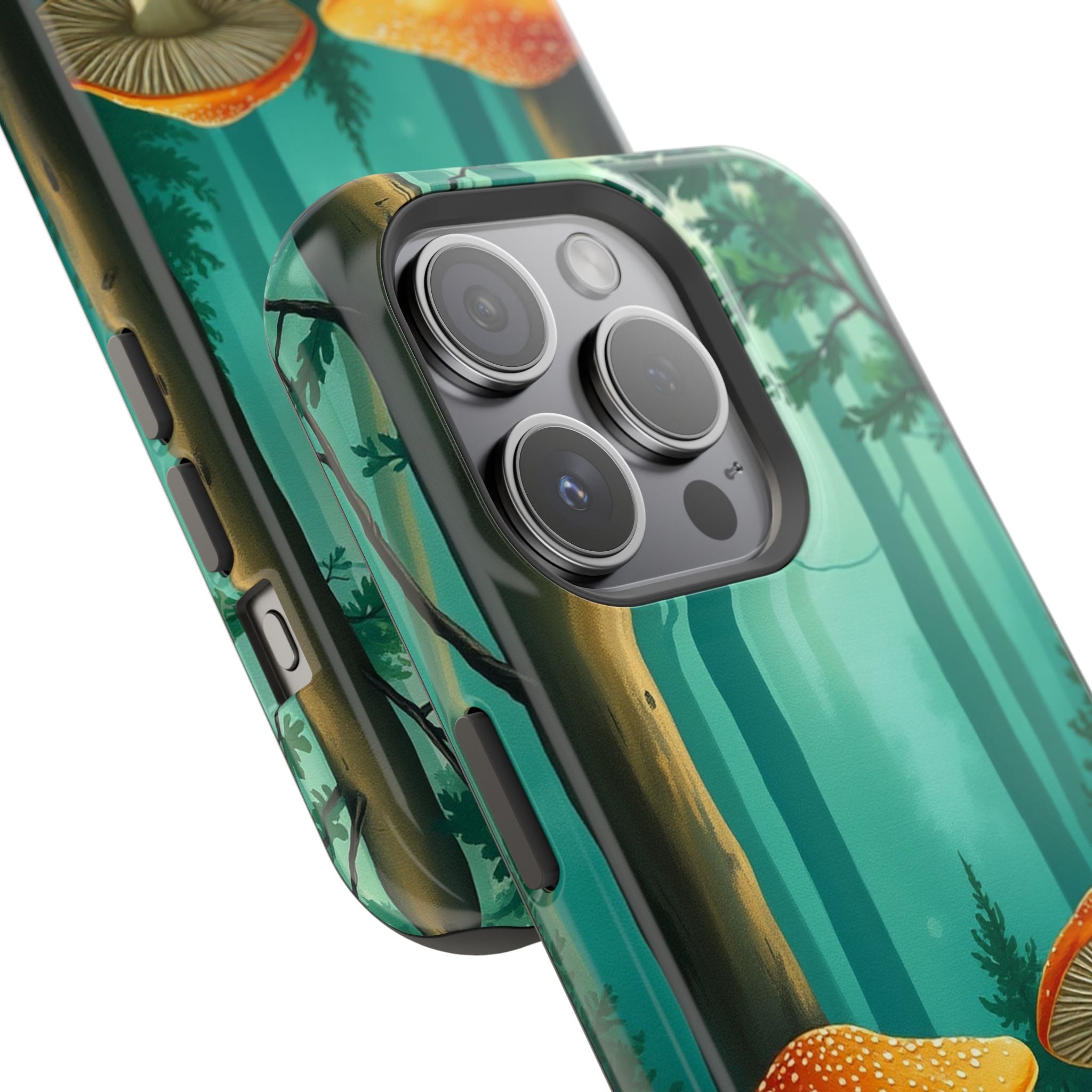 iPhone Mushroom Forest Oil Painting Impressionist iPhone Clean Minimal · iPhone