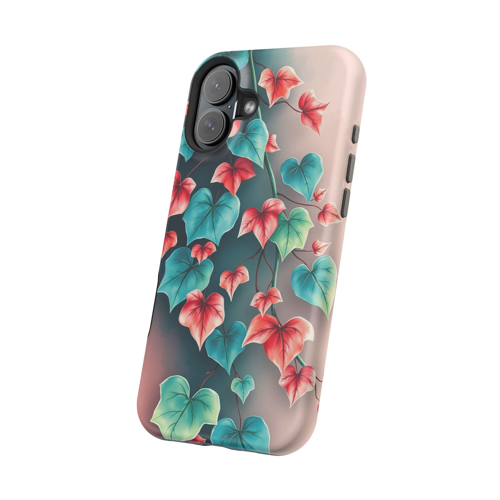 iPhone Art Nouveau Vine Teal And Coral Slim Snap Case · iPhone Case