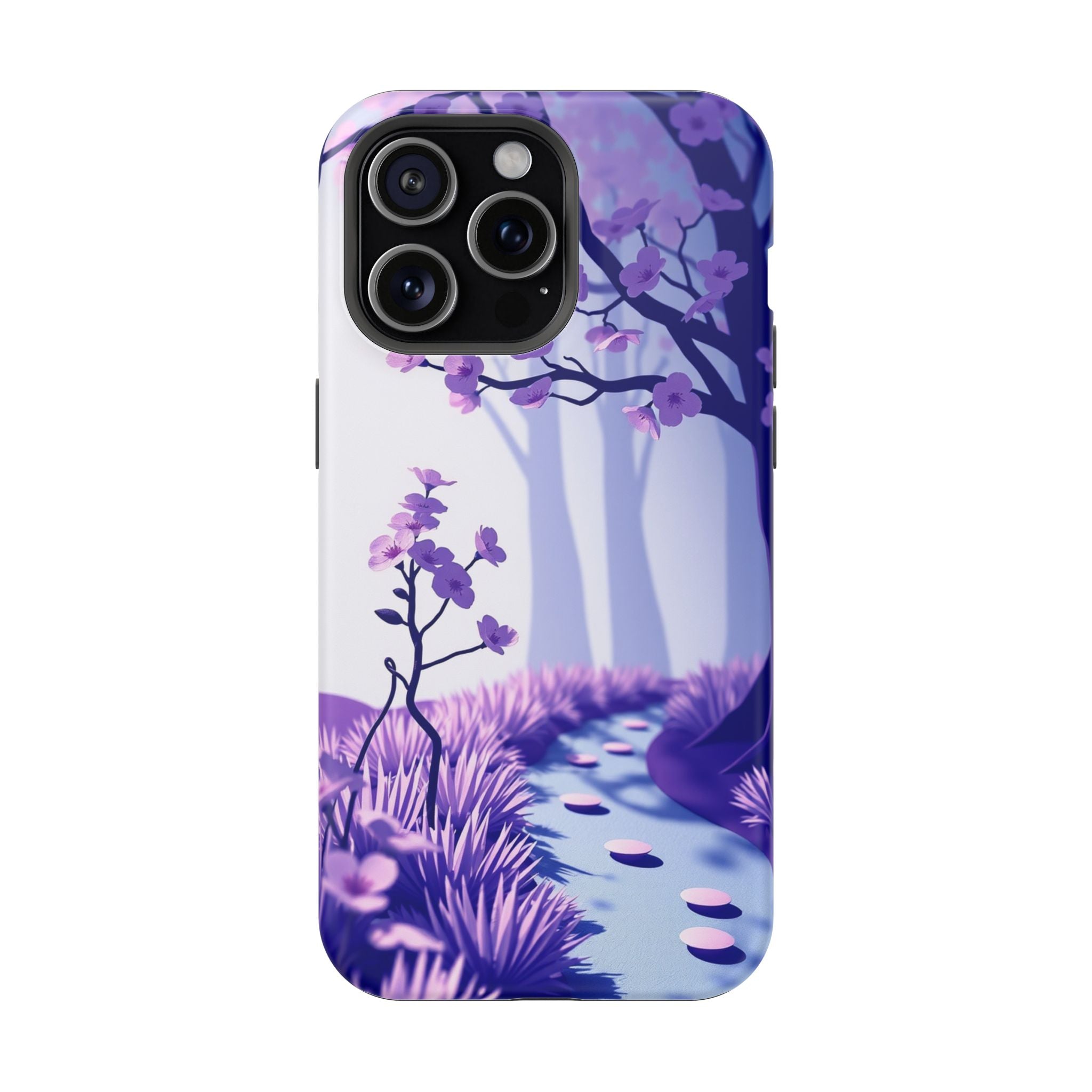 iPhone Blossom Trail Paper Cut Art Bold Modern Everyday Snap Case · iPhone Case