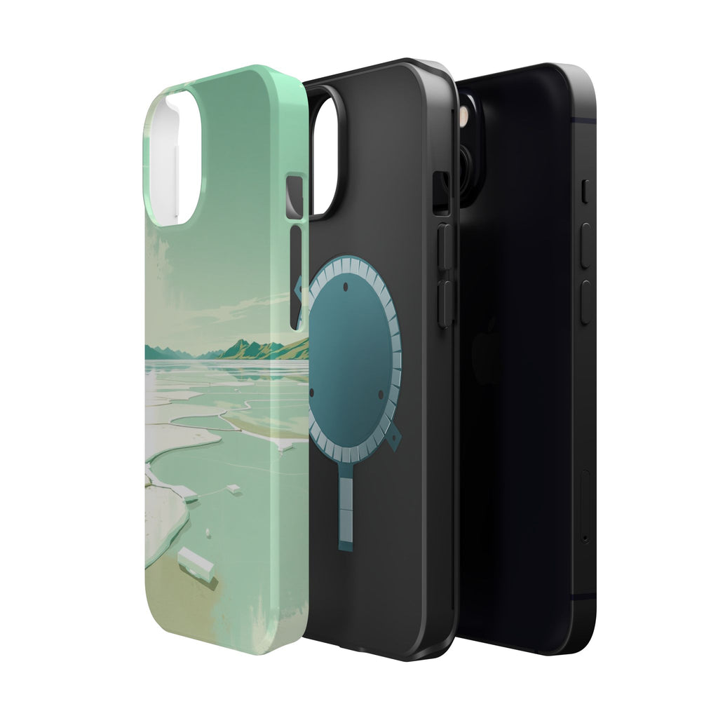 iPhone Vibrant Salt Flat Mirror Design Slim Everyday Designer Case · iPhone Case