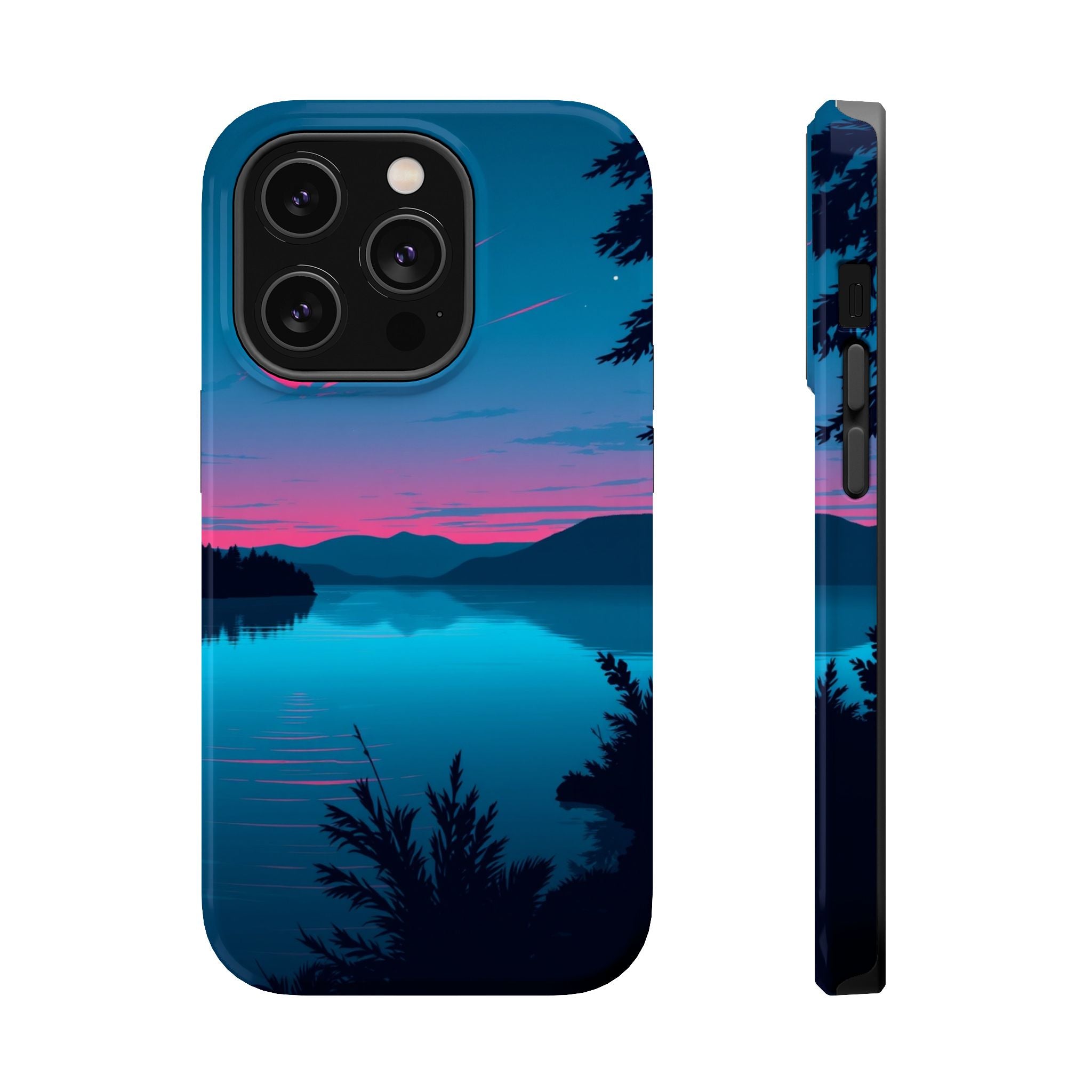 iPhone Cyan And Magenta Lake at Twilight Slim Everyday iPhone Designer · iPhone