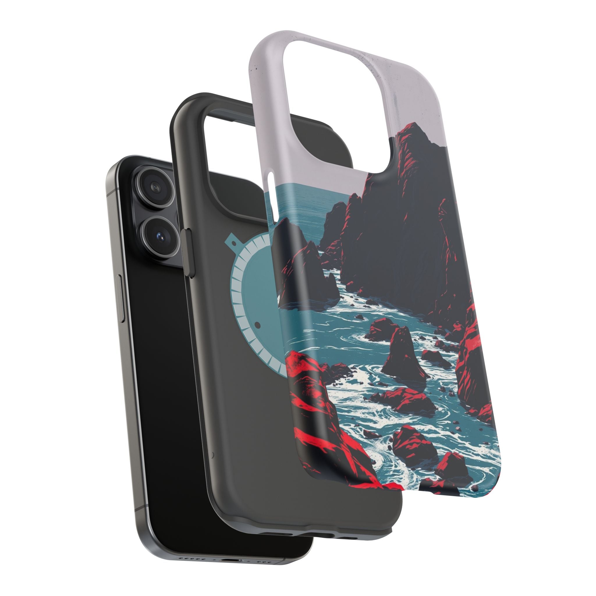 iPhone Vibrant Rocky Coastline Design Slim Everyday iPhone 15 Designer · iPhone