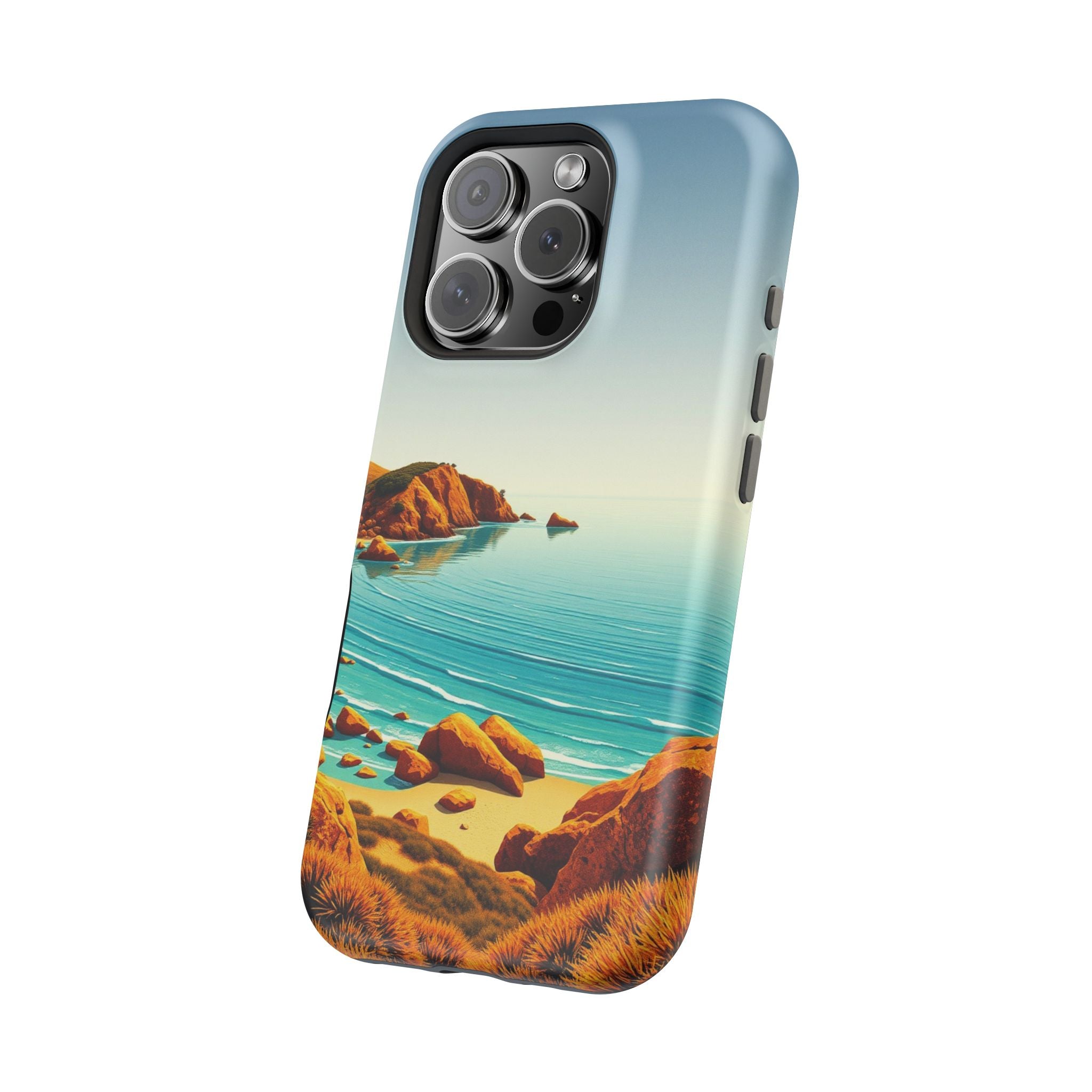 iPhone Mustard And Rust Pebble Beach Slim Everyday iPhone 14 Designer · iPhone C