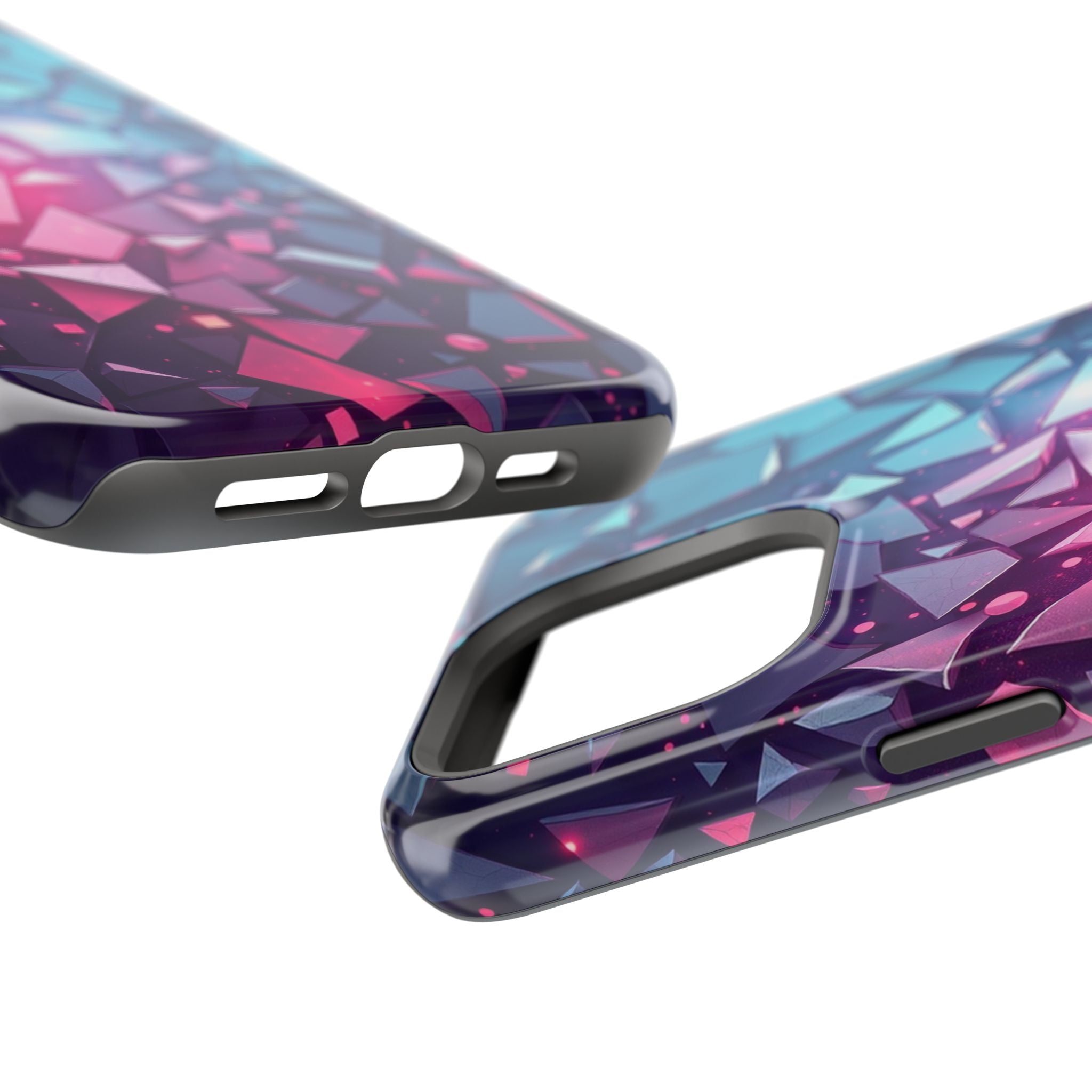 iPhone Mint And Blush Mosaic Shards Slim Everyday Designer Case · iPhone Case
