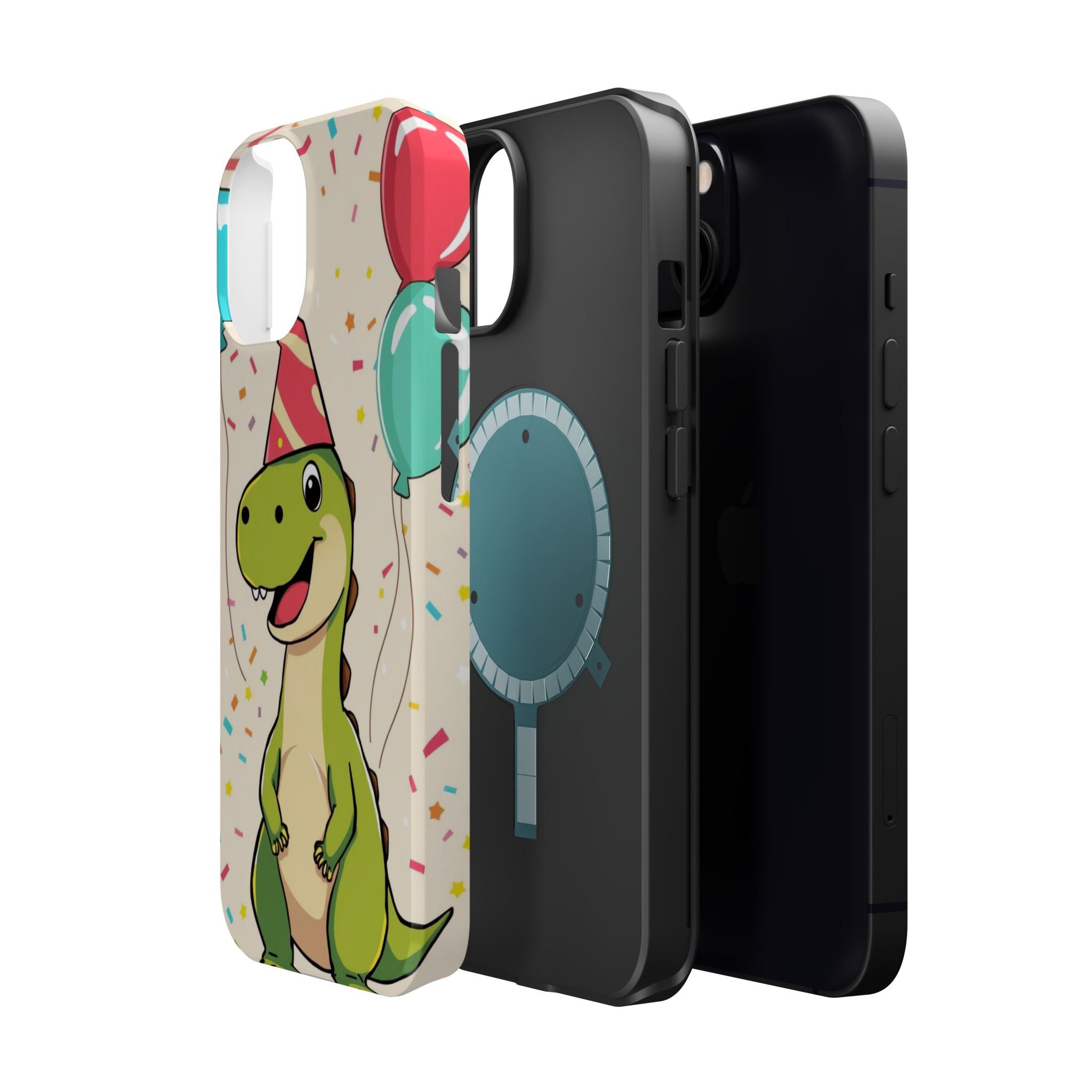 iPhone Dino with Party Hat Kids Fun Phone Case Gift Slim Snap Case · iPhone Case