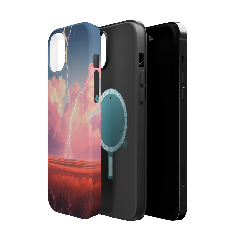 iPhone Prairie Lightning Bold Art Bold Modern Everyday Snap Case · iPhone Case