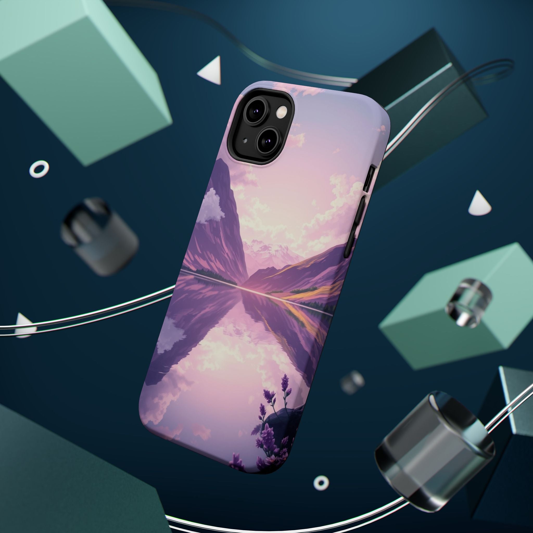 iPhone Lavender And Pearl Fjord Reflection Slim iPhone Everyday · iPhone Case